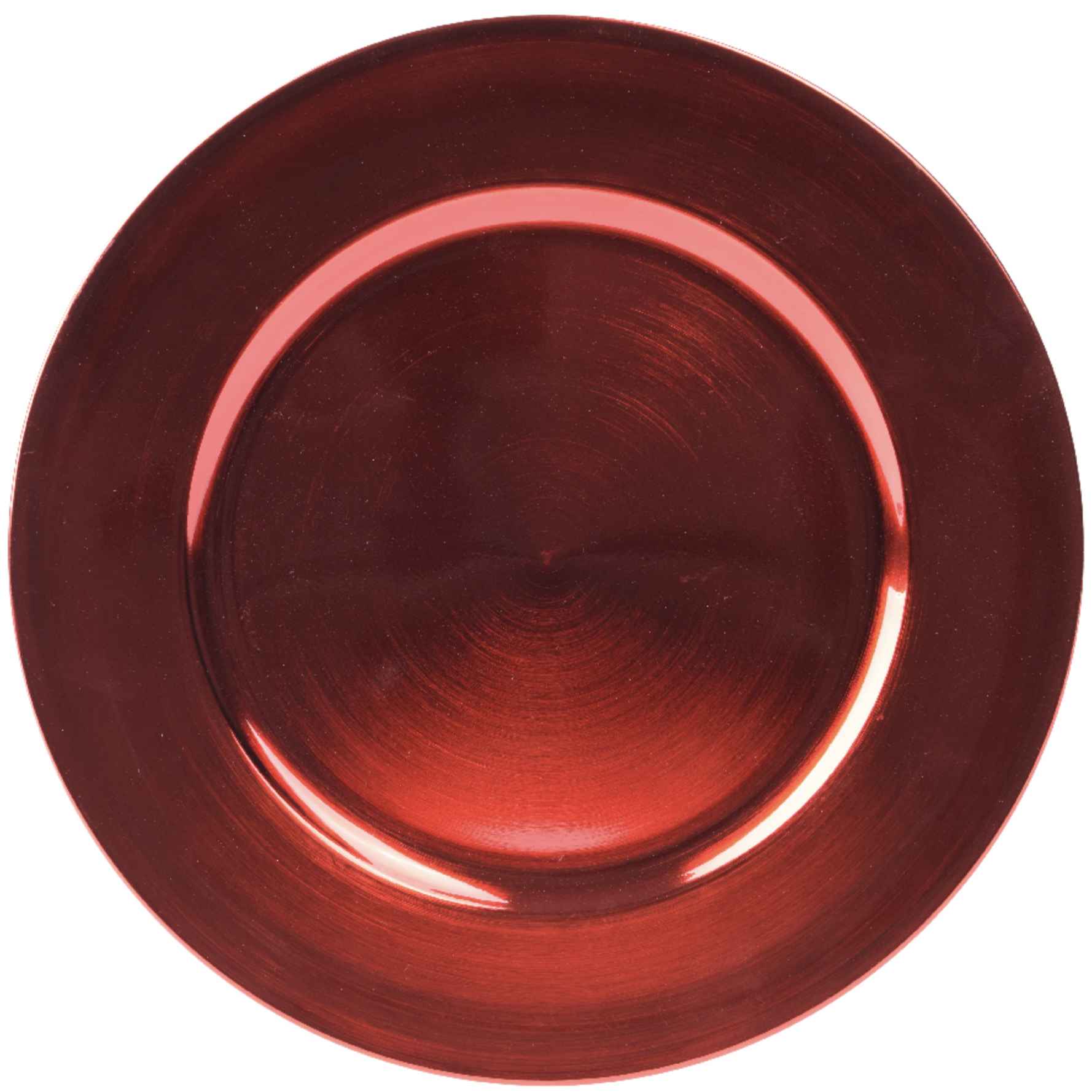 Piatto decorativo natalizio in plastica 33 cm