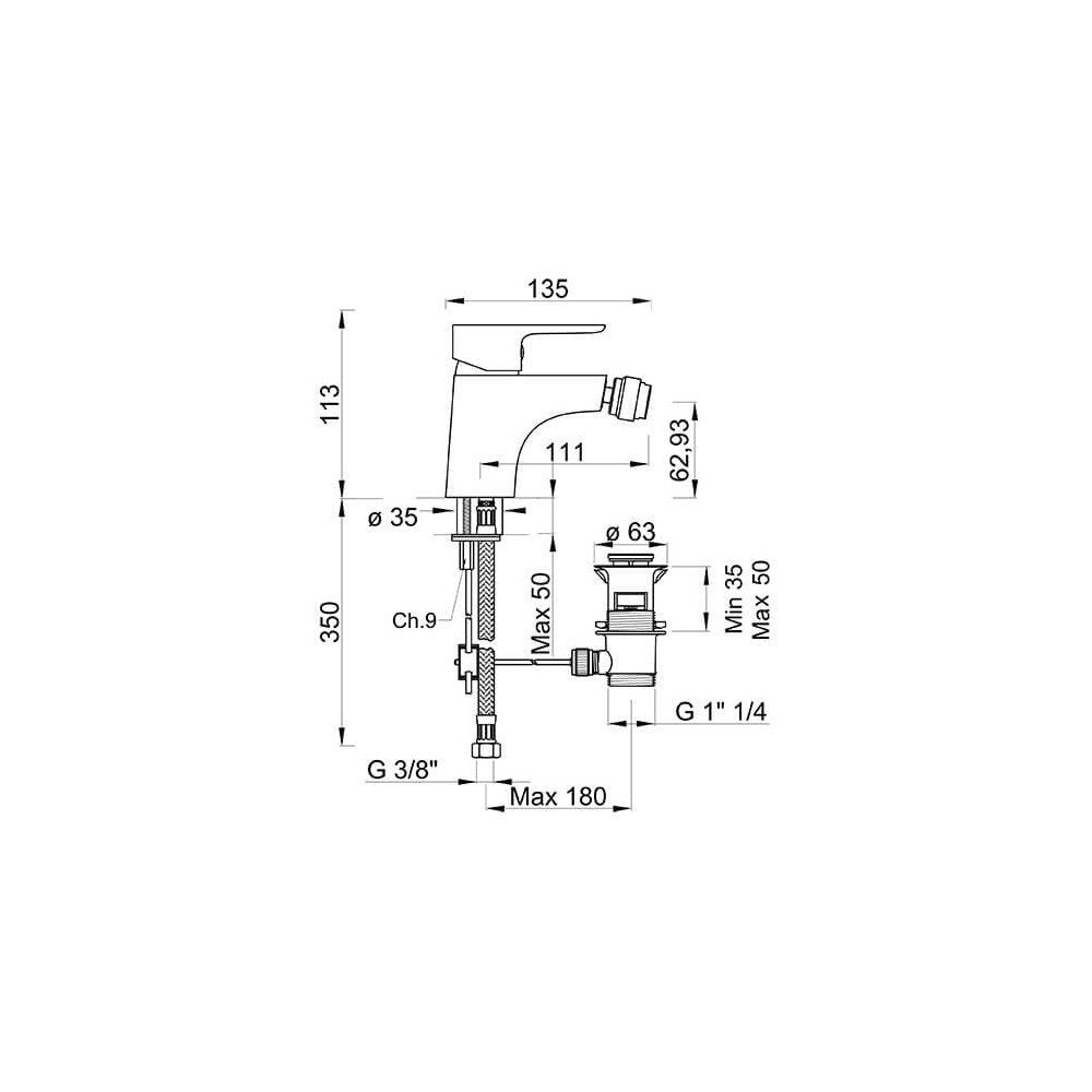MISCELATORE BIDET PONSI - PONSI BTESTCBI01 3