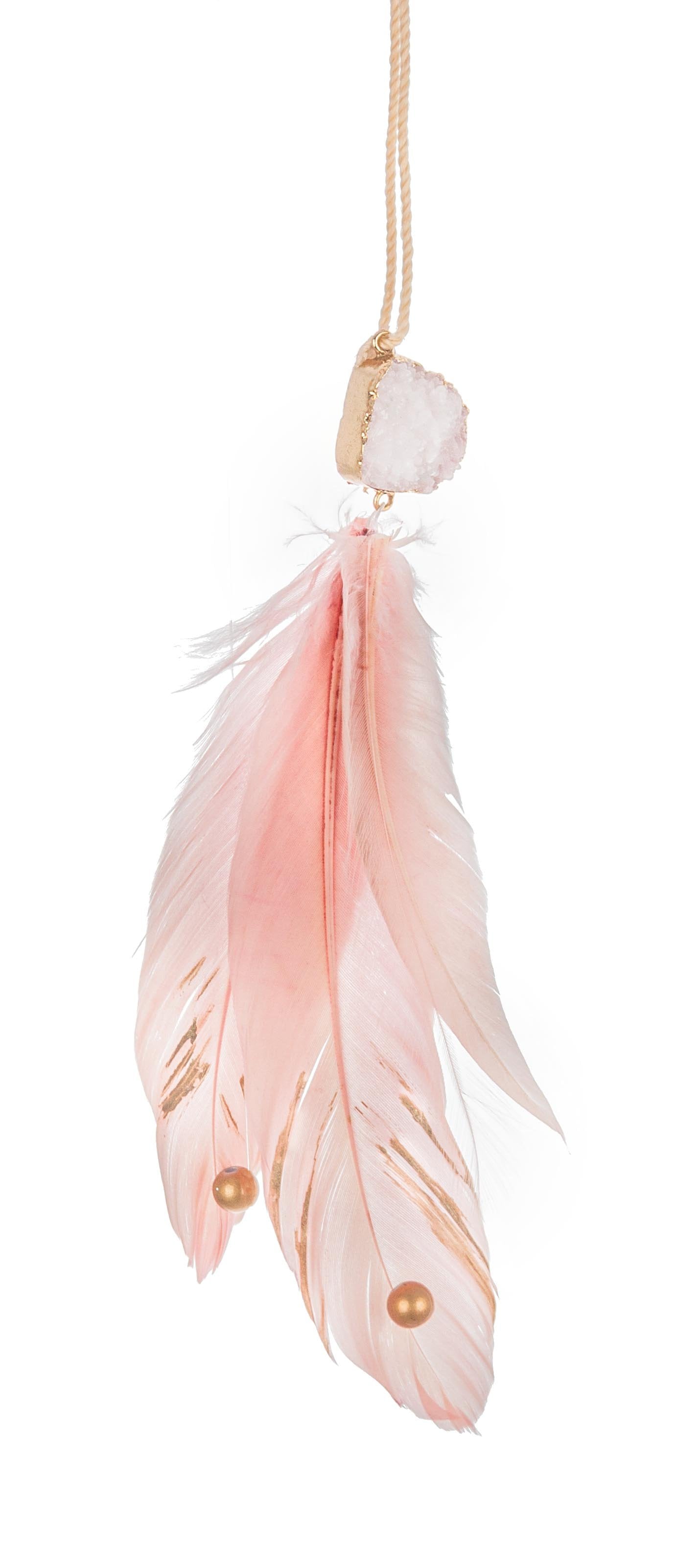 Pendaglio nuvola piuma rosa