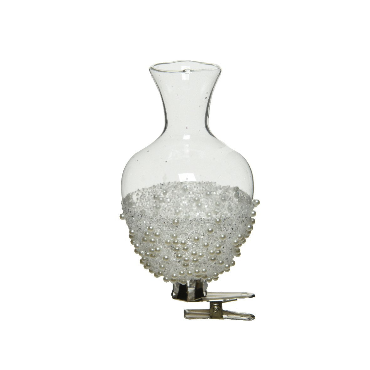 Set 3 vasetti in vetro con clip