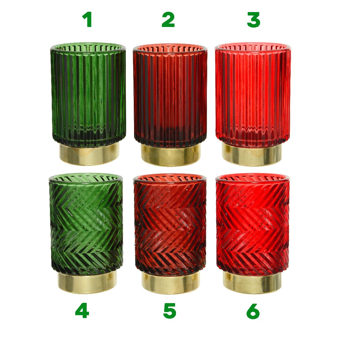 Portacandele dettagli dorati