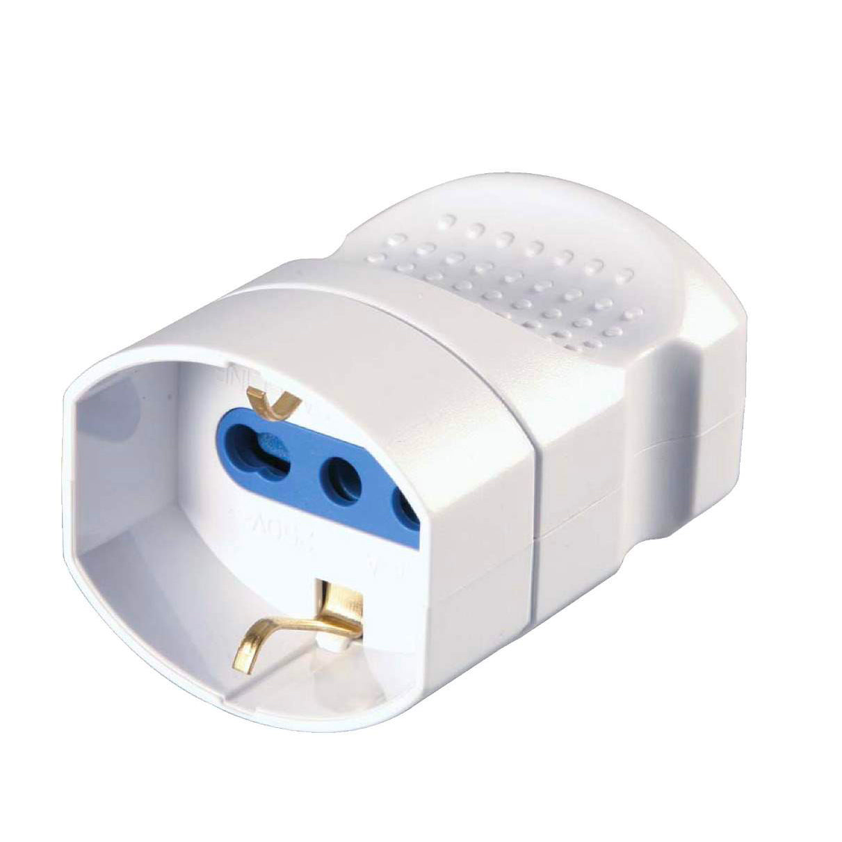 Presa bianca Schuko/Bivalente 10/16A