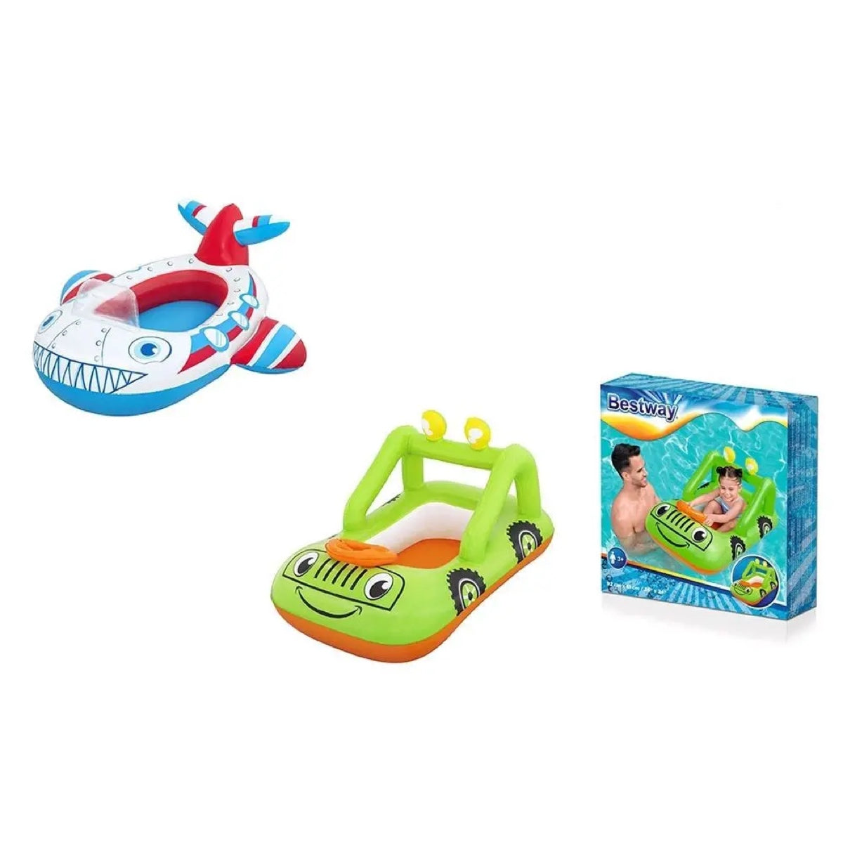 Canottino Gonfiabile Jeep o Aereo per Bambini 3