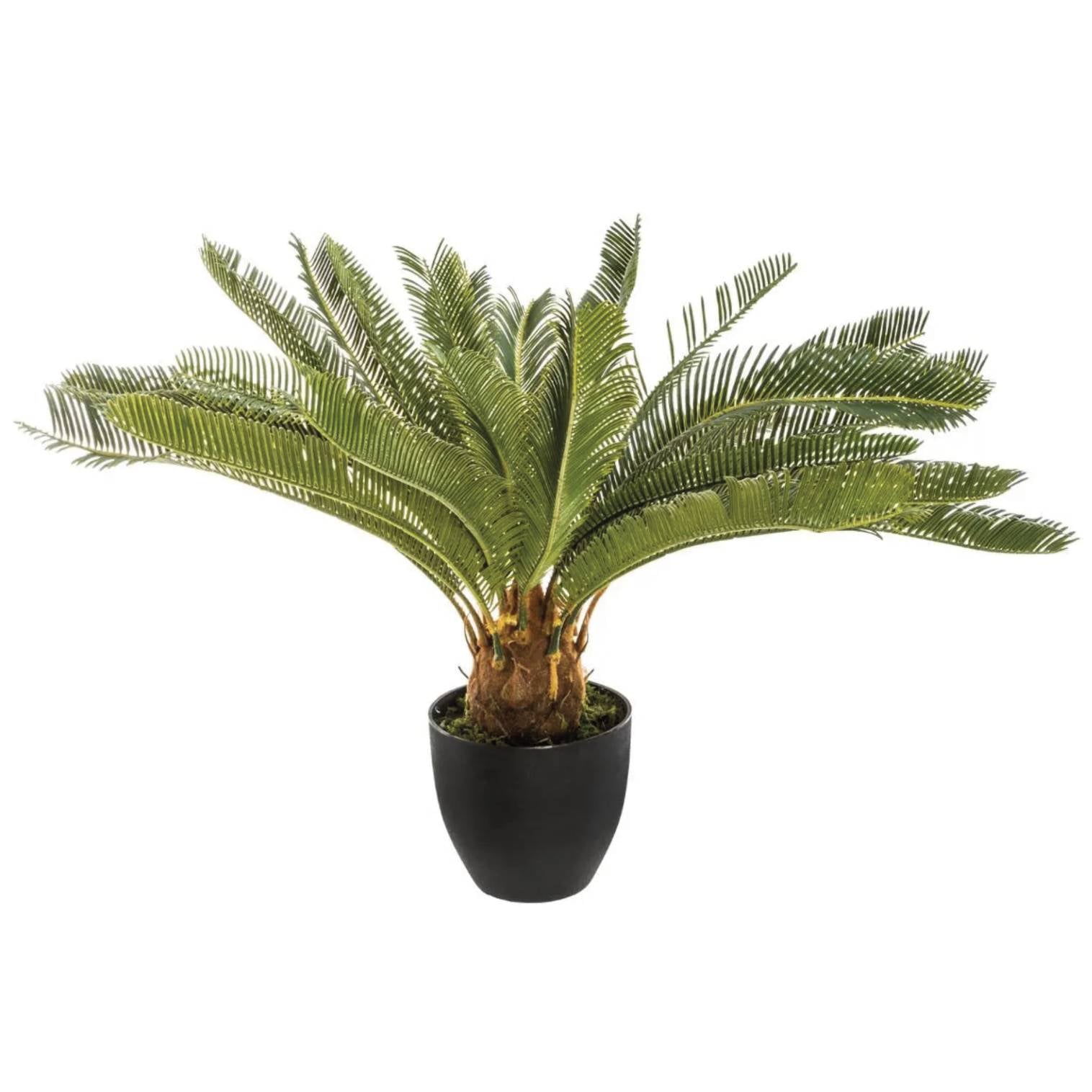 Pianta artificiale ananas con vaso nero h 72 o 93 cm