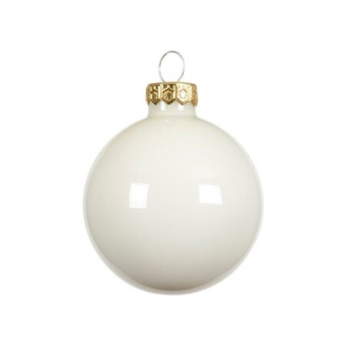 PALLA VETRO LUCIDO BIANCO LANA