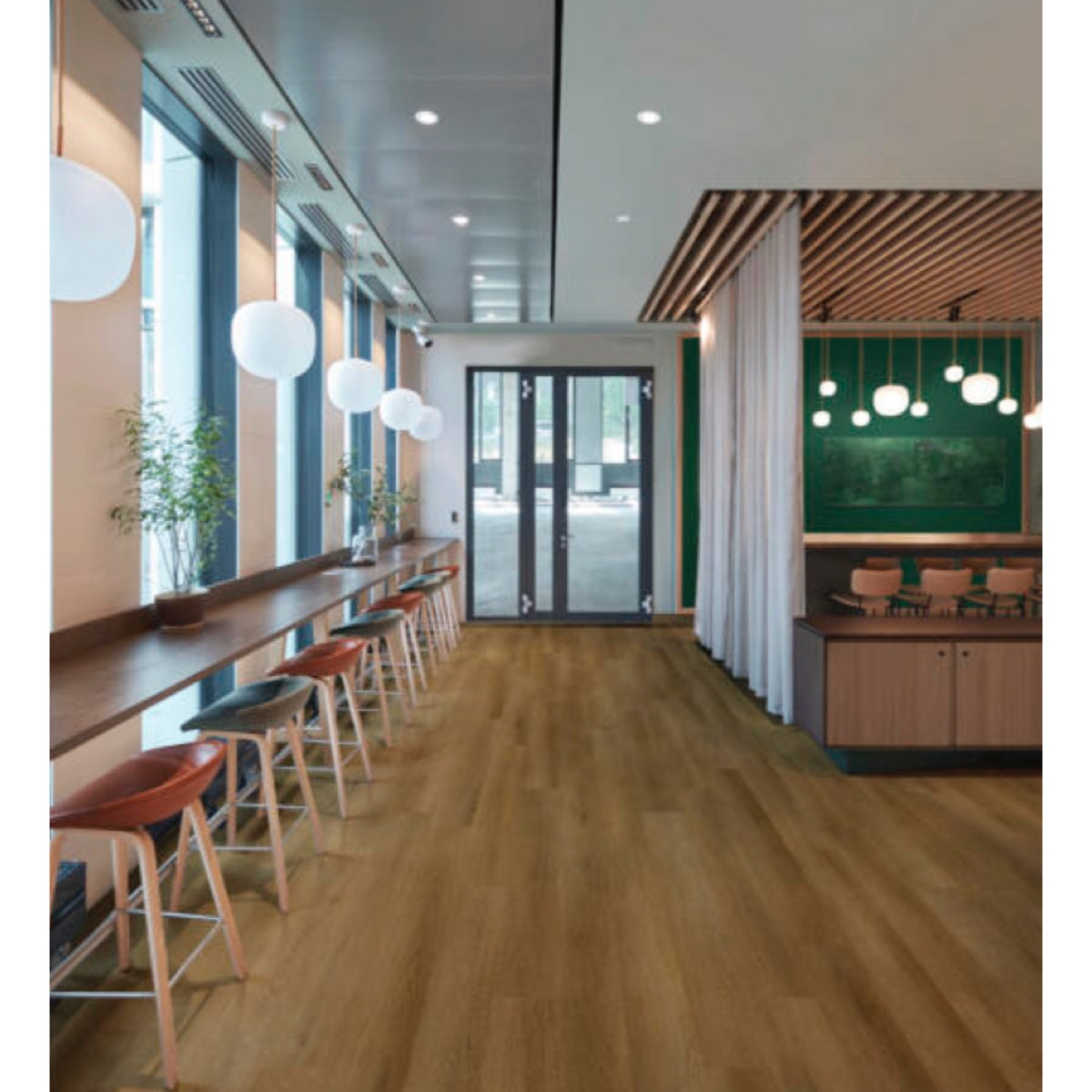 Pavimento Vinilico SPC a Incastro Effetto Rovere Naturale 122x18,2 cm