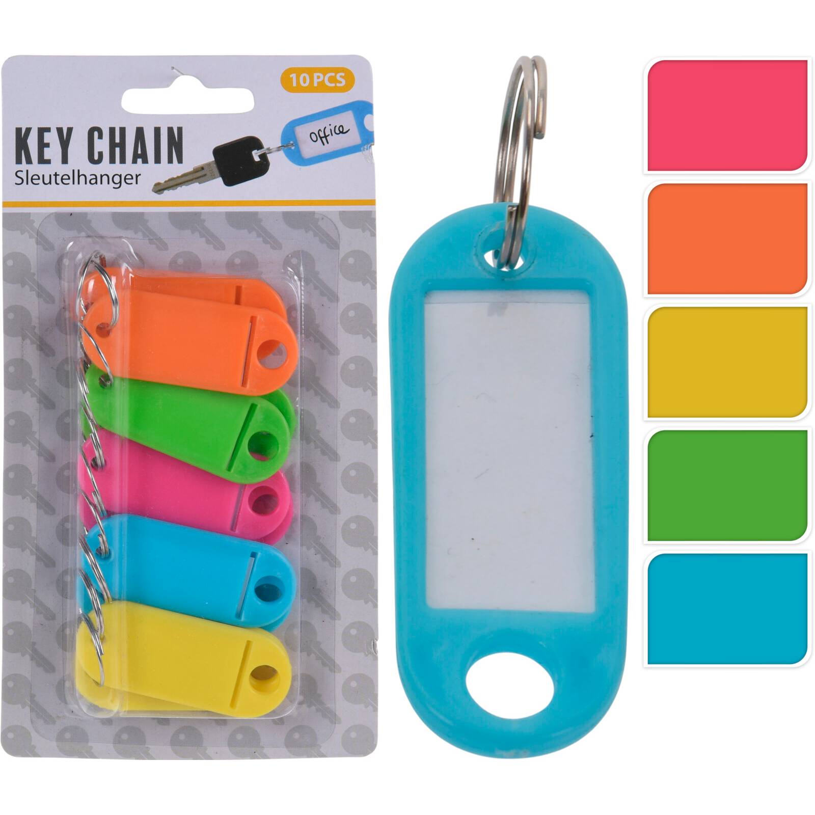 Portachiavi portaetichetta 10Pz