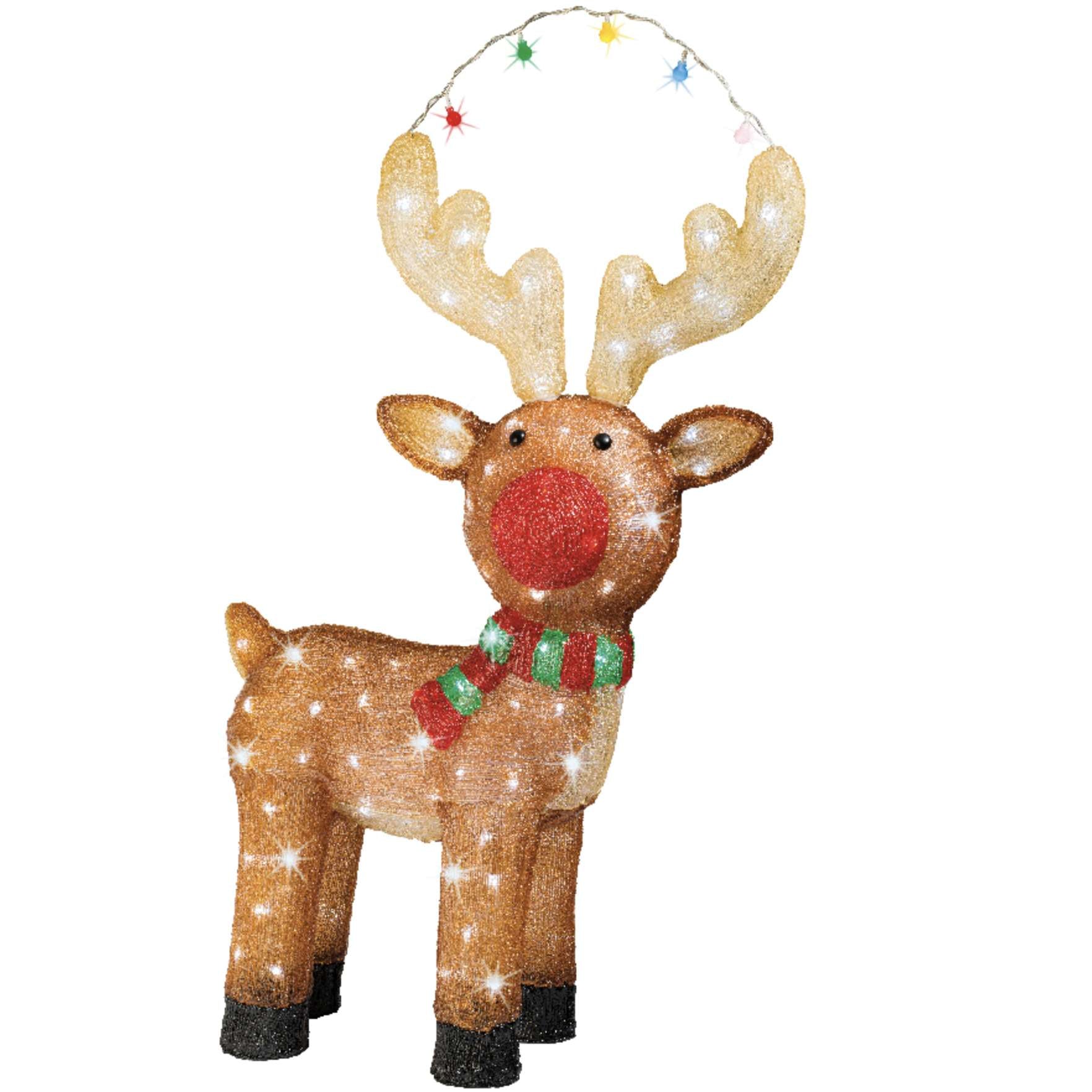 Renna marrone LED 85 cm