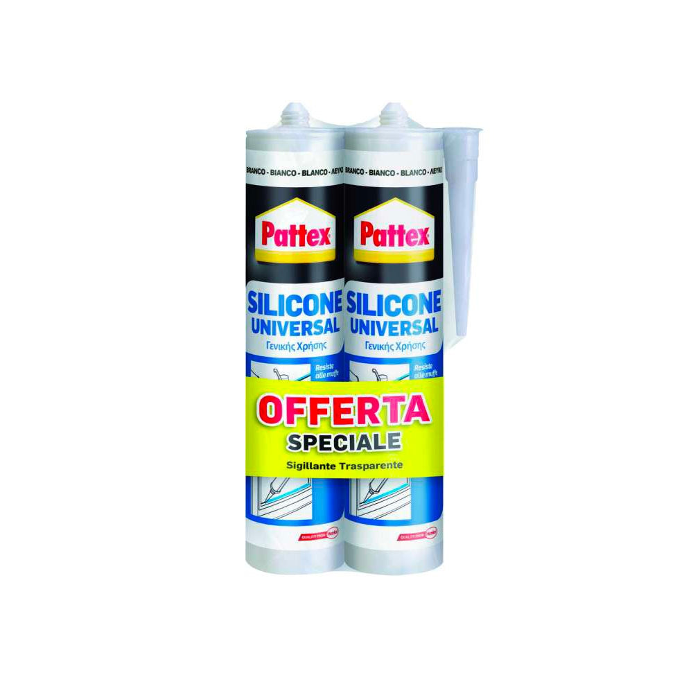 Sigillanti Pattex Trasparenti Bi-Pack 280Ml