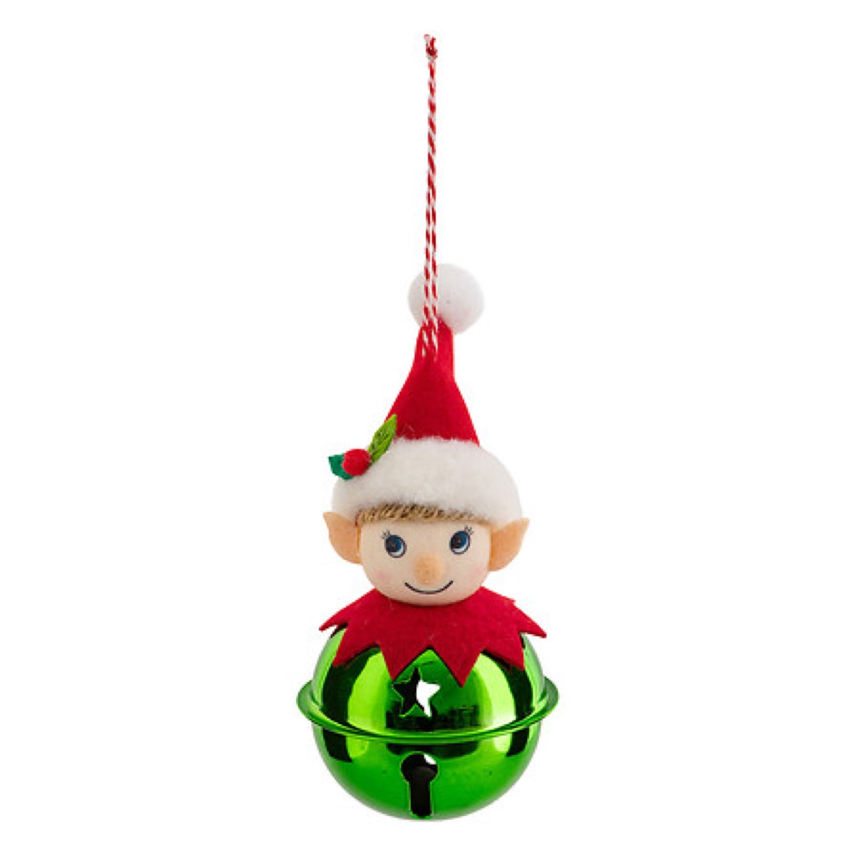 Pendente Natalizio Elfo con Campanellino 12 cm