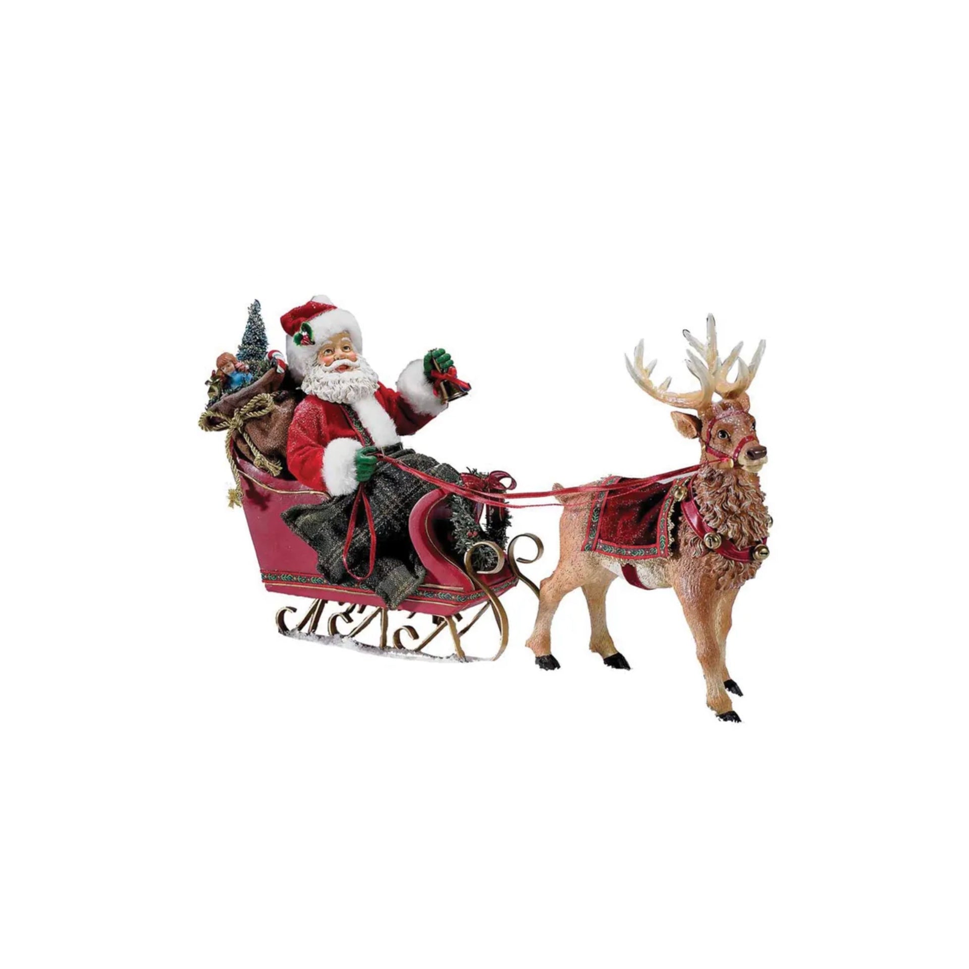 La slitta di Babbo Natale - Pagine Natale da Colorare La slitta di Babbo Natale - Pagine Natale da Colorare