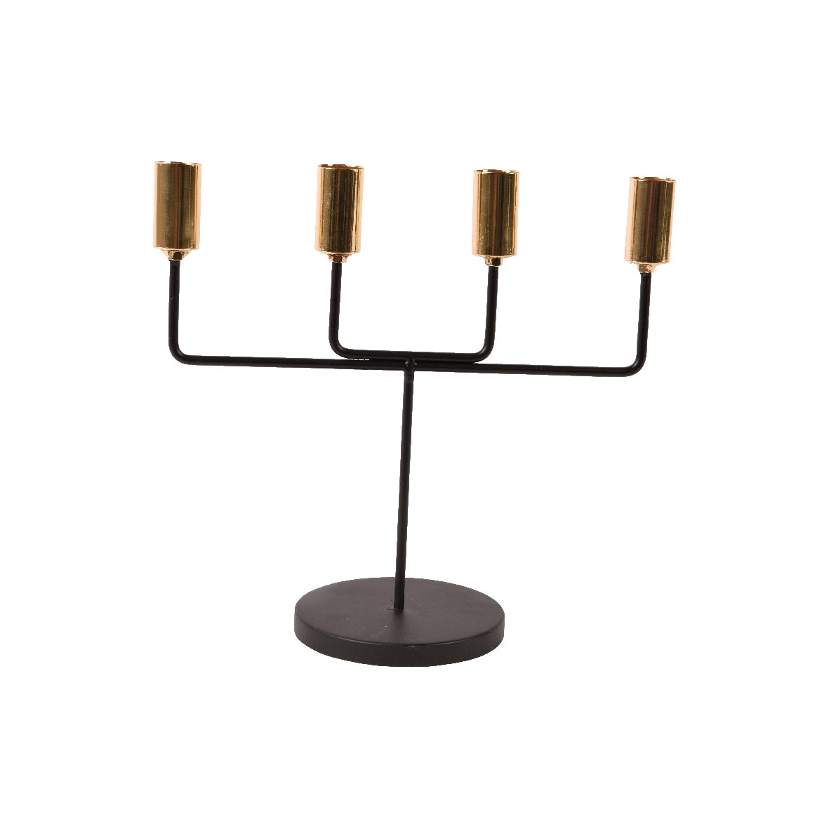 Candelabro 4 posti nero