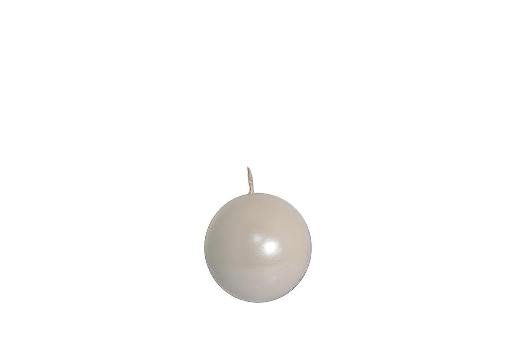 Candela sfera lucid colore madreperla