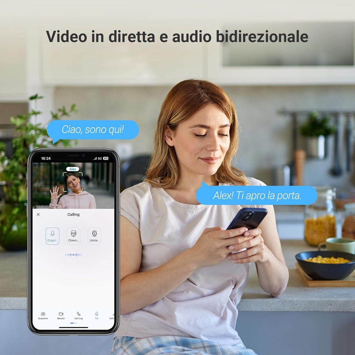 Spioncino Digitale Smart EZVIZ EP4 Gold Wi-Fi 4K 7