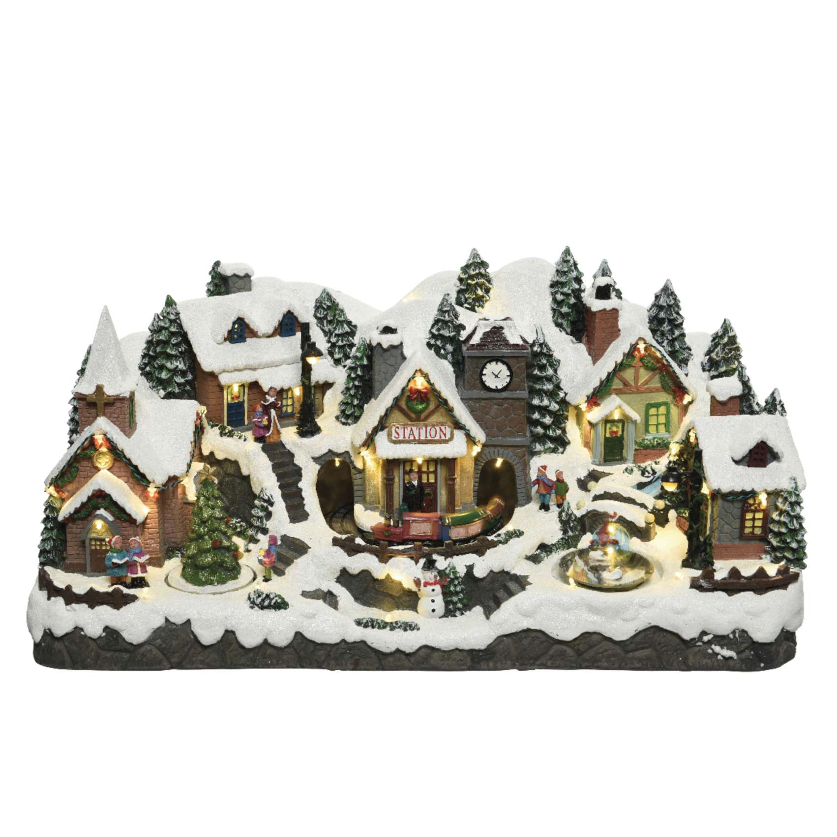 Giostrina villaggio di natale LED