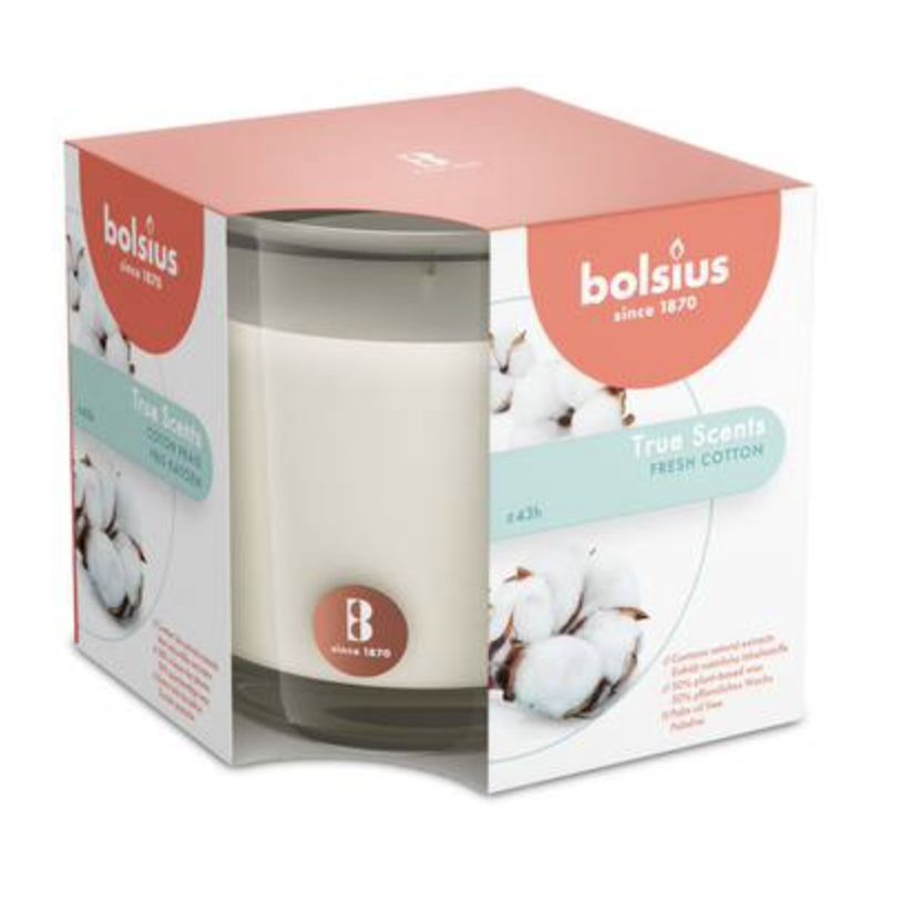 Candele in vetro profumate Bolsius 9