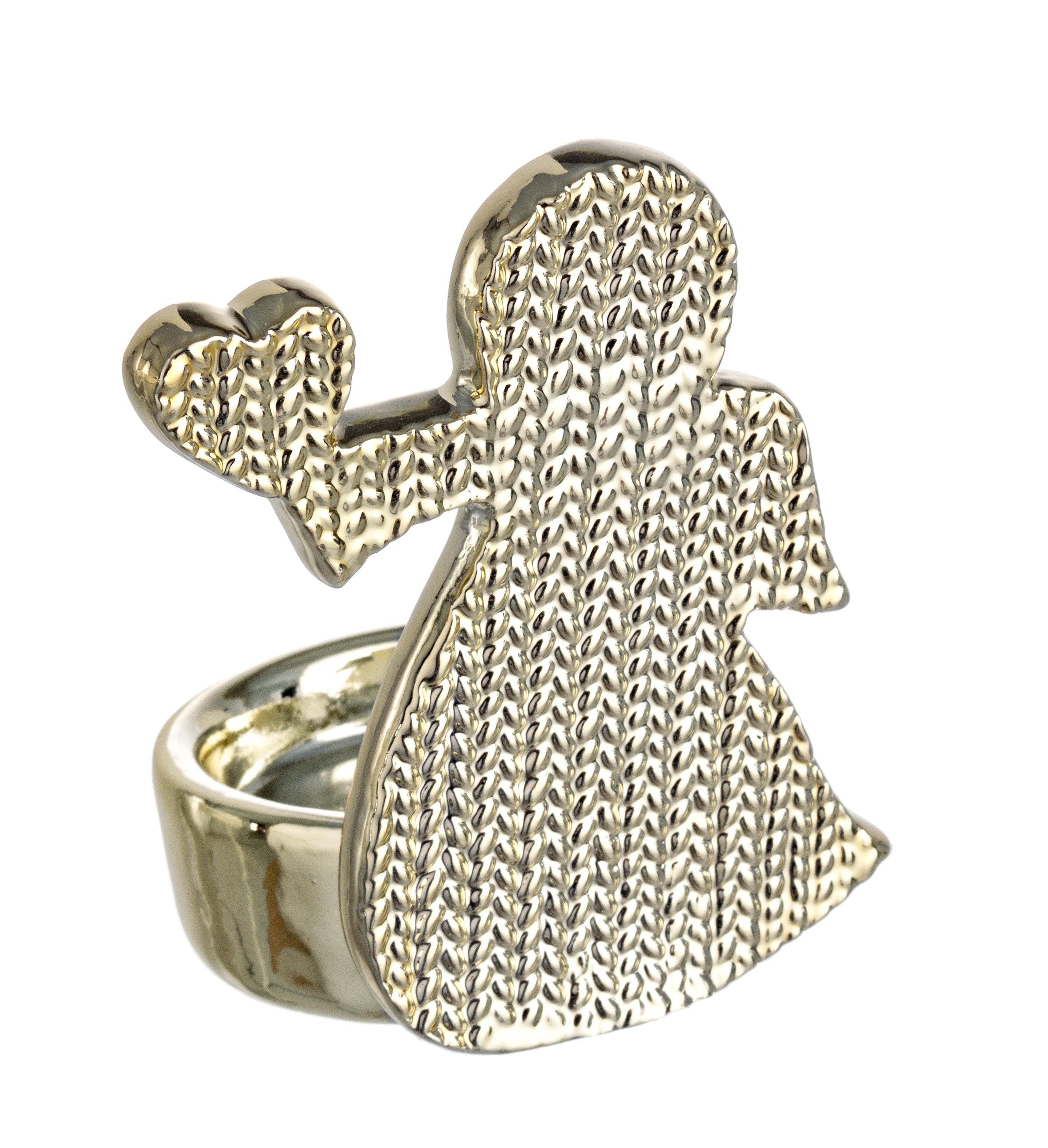 Porta candela kajal angelo oro