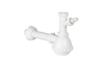 SIFONE A FIASCO PER LAVELLO SINGOLO 1"1/2 x 40/32 MM