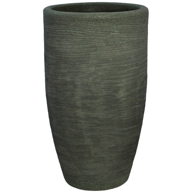 Tronco conico alto rigato Shabby Verde