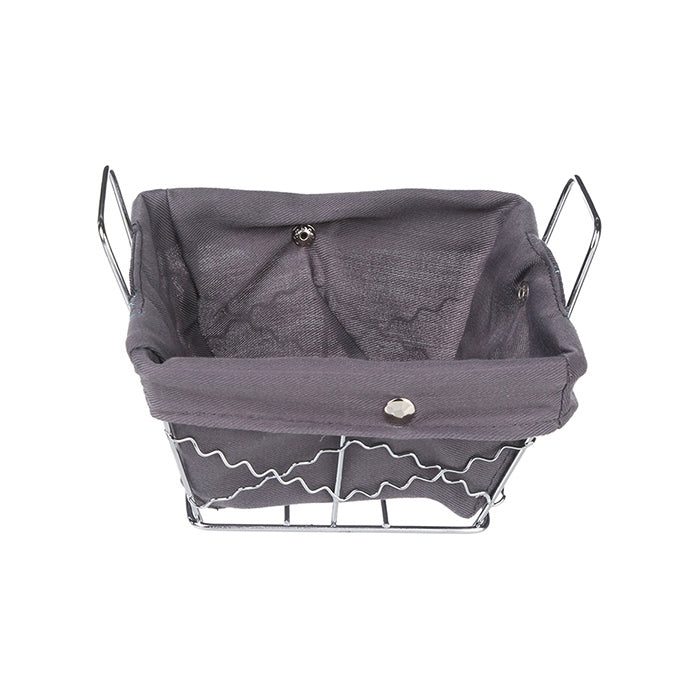 Porta pane Acciaio e Tessuto