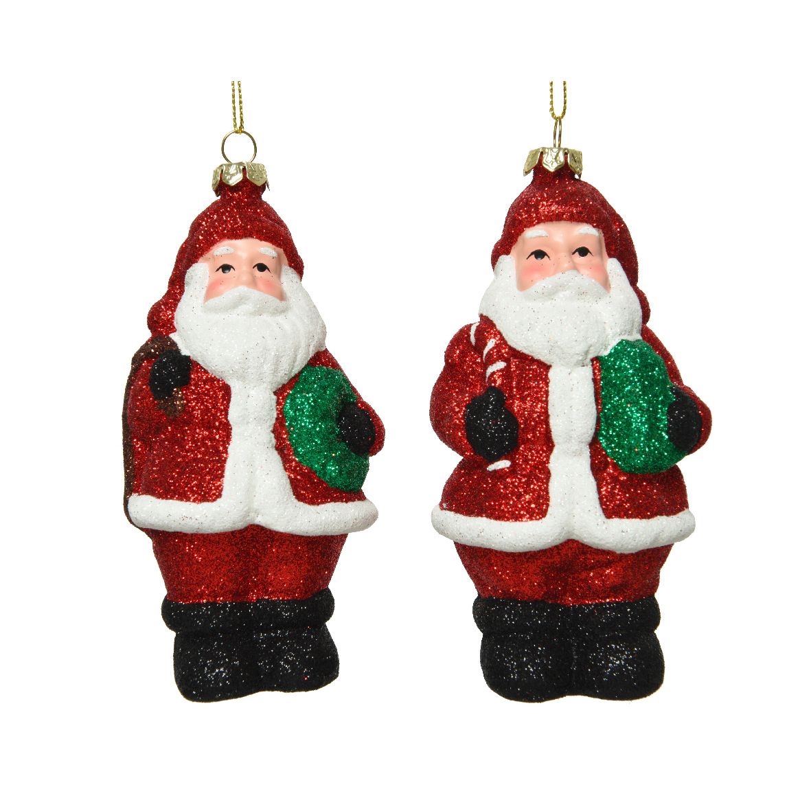 Addobbo albero babbo natale Kaemingk 13 cm