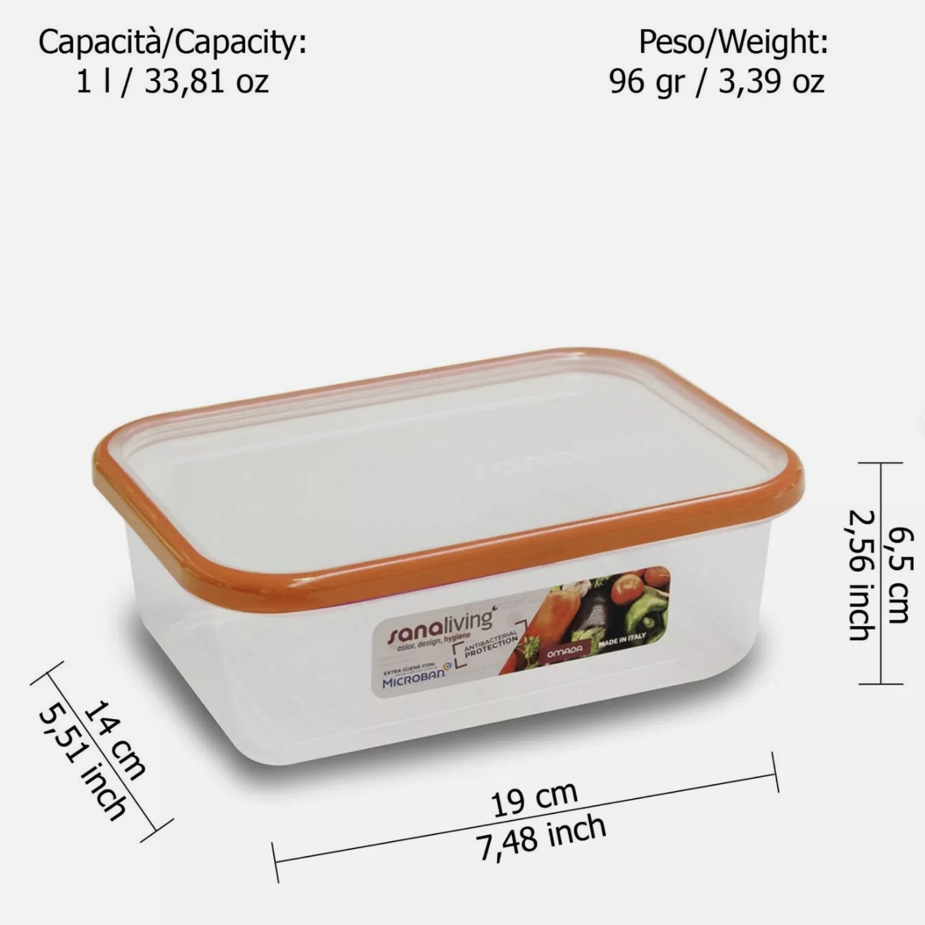 Set 3 contenitori Frigo Sanaliving