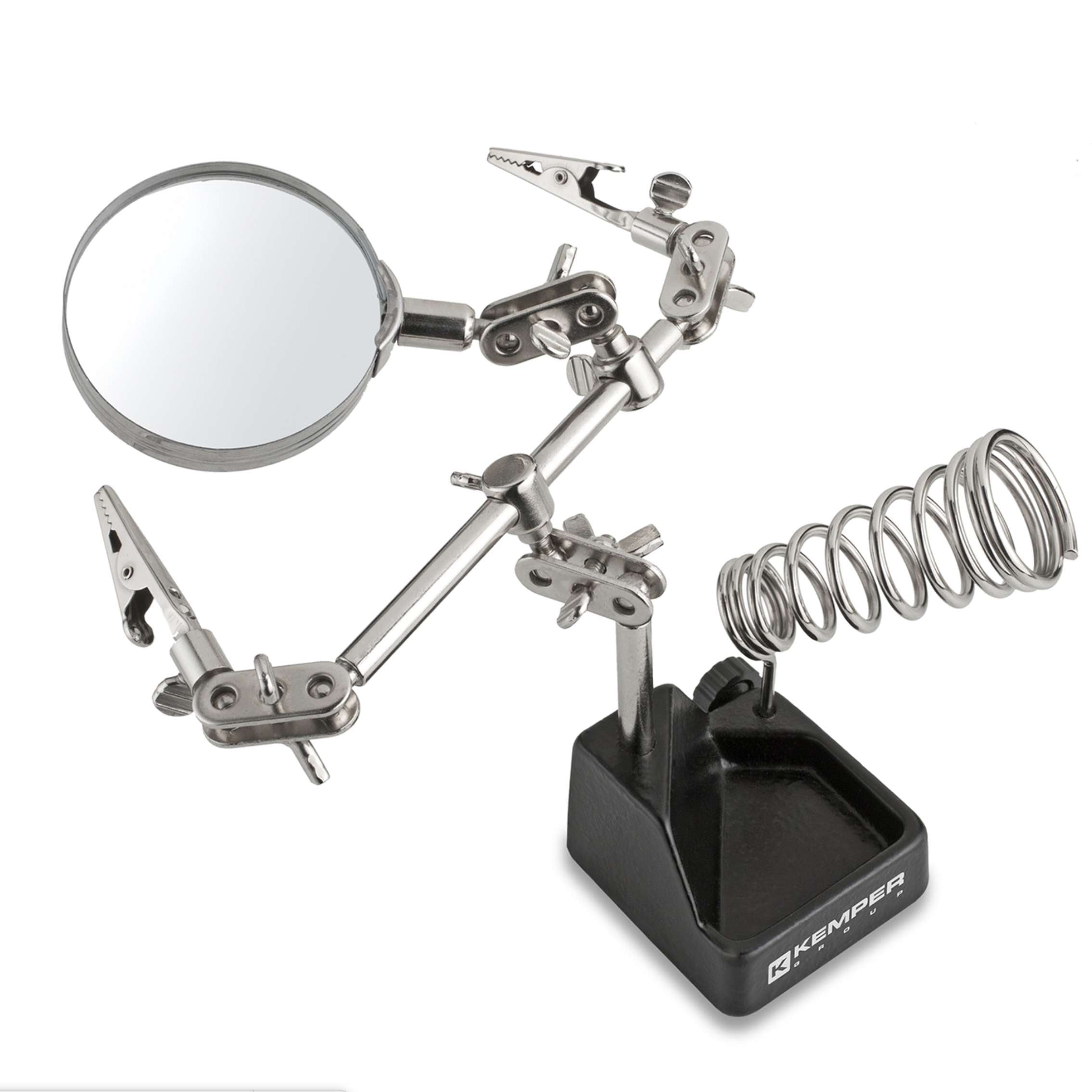 Supporto per saldatore stilo con lente Kemper