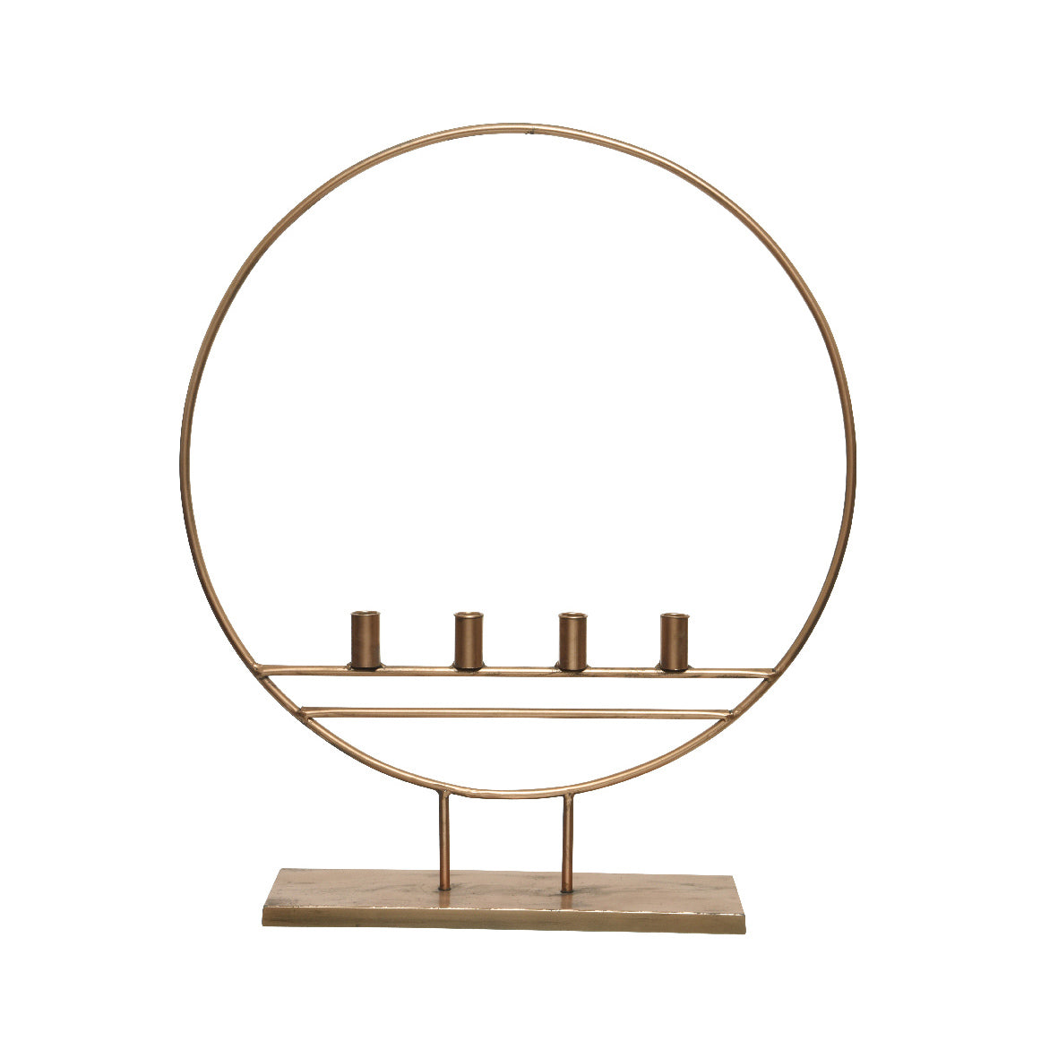 Portacandele cerchio in ferro