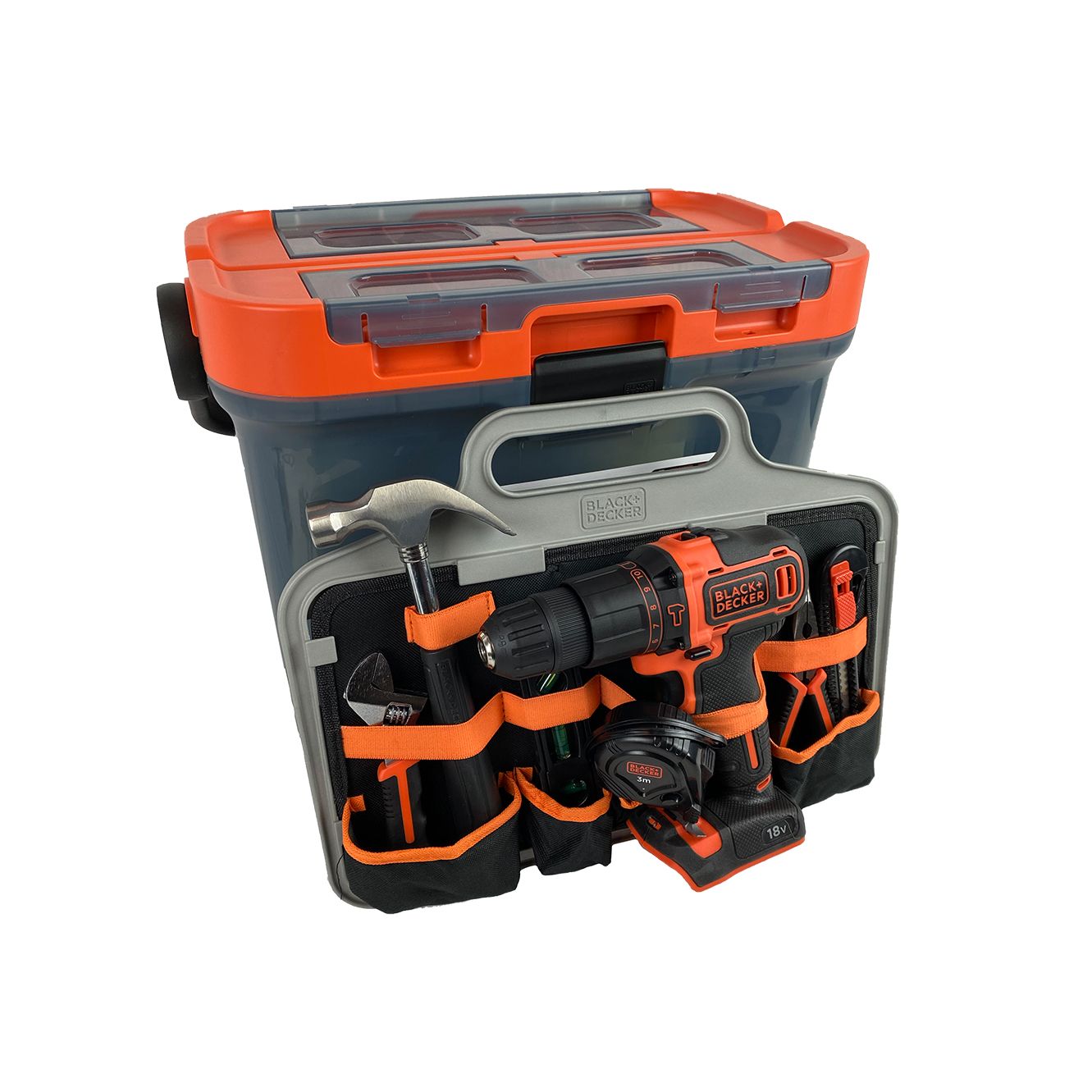 Set trapano avvitatore con 72 accessori