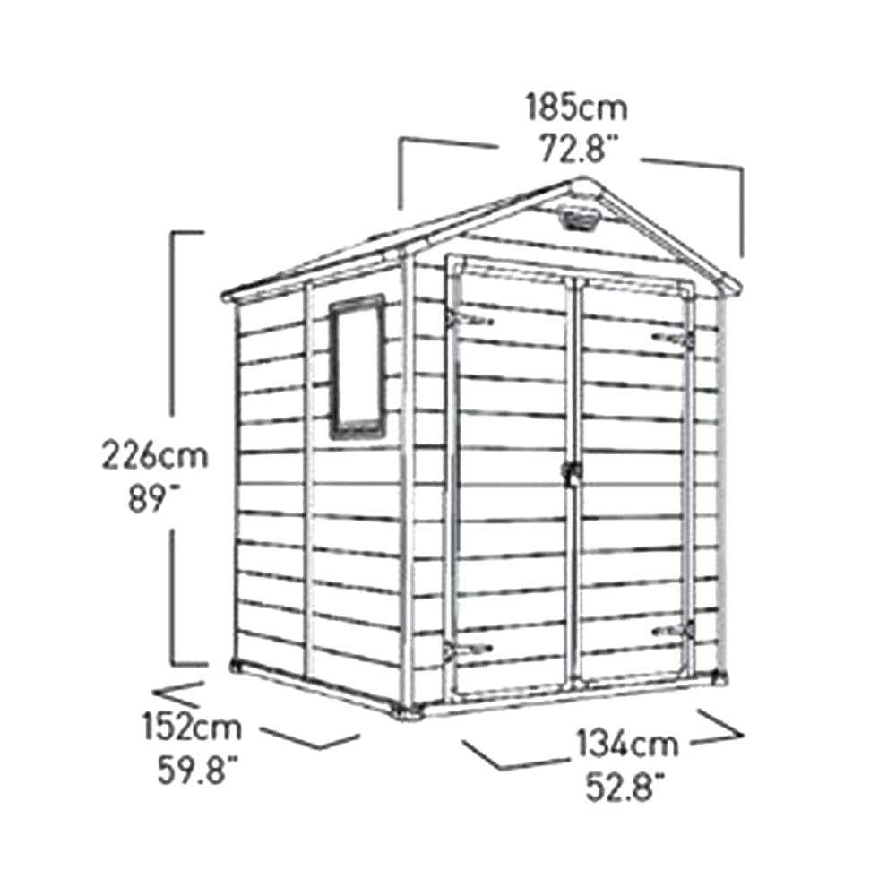Casetta in resina Manor K245465