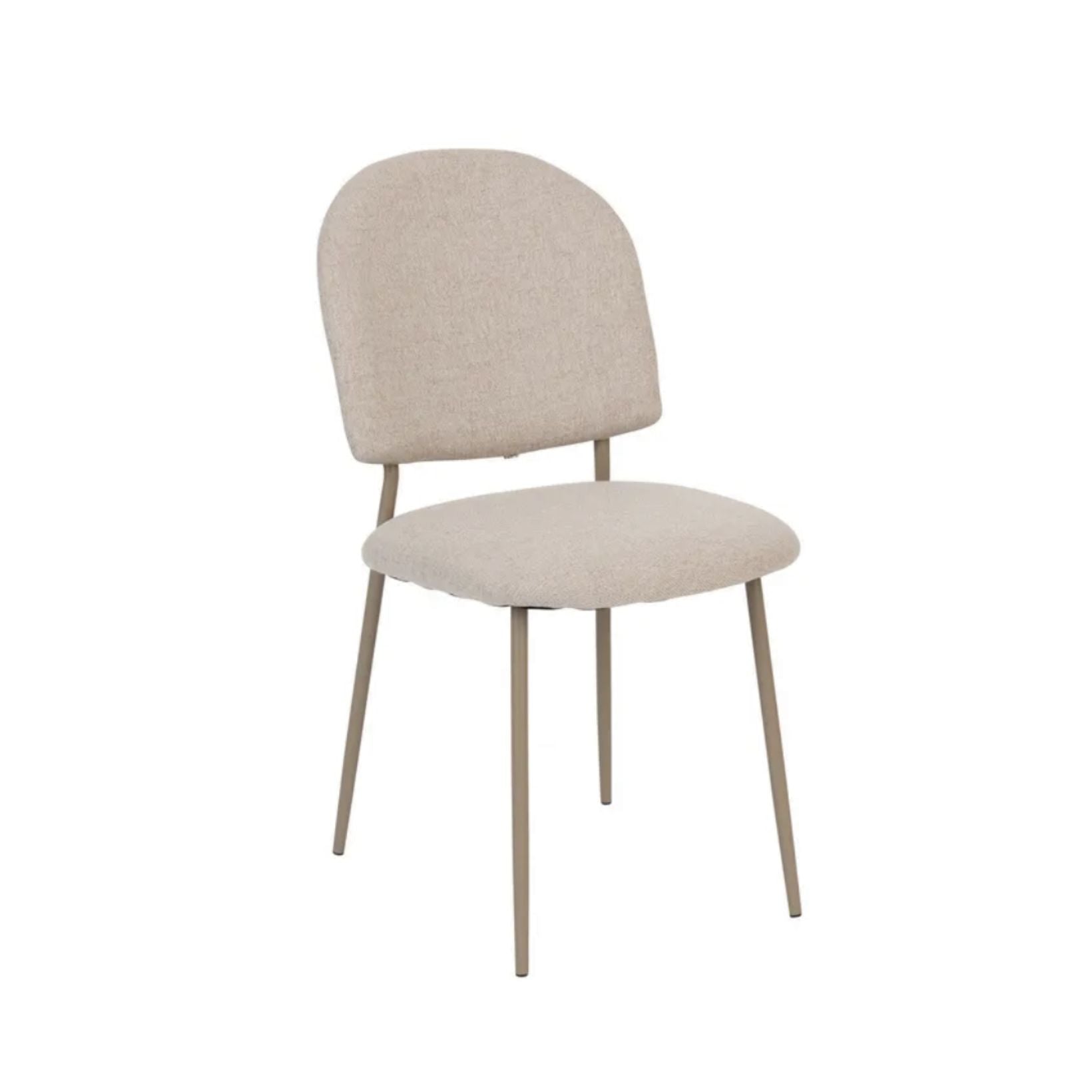 Sedia da Tavolo in Tessuto con Gambe in Metallo ‚Äì 84 cm