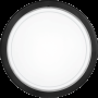 PLAFONIERA PLANET 1 NERA CON VETRO BIANCO SERIGRAFATO - EGLO 83159