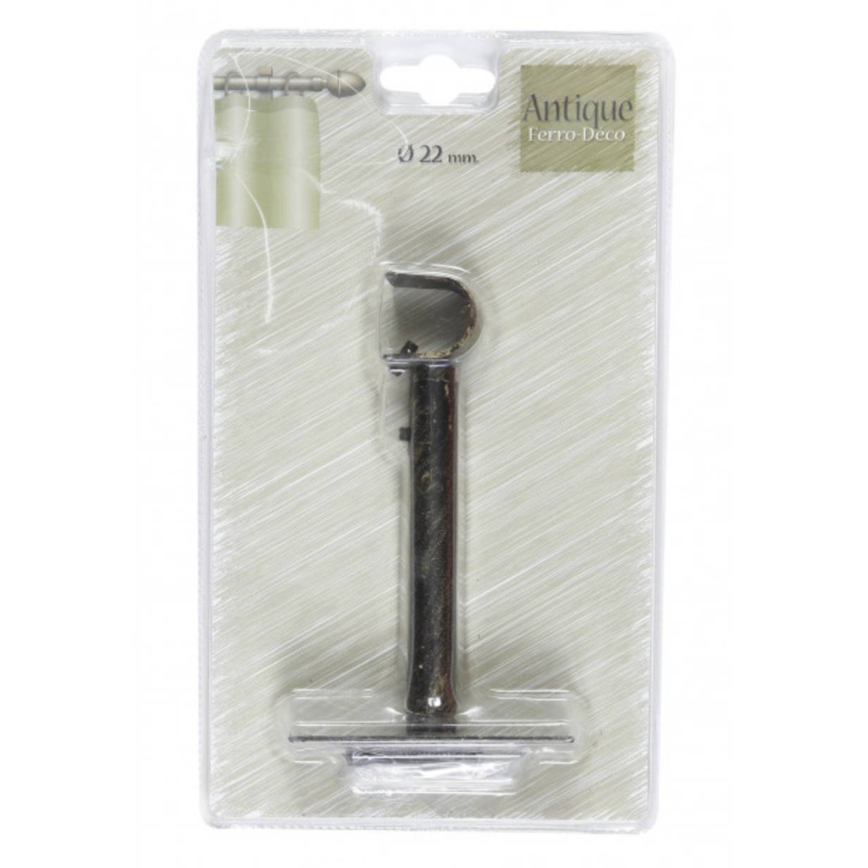 Sopporto per tende estensibile 20 cm nero-oro