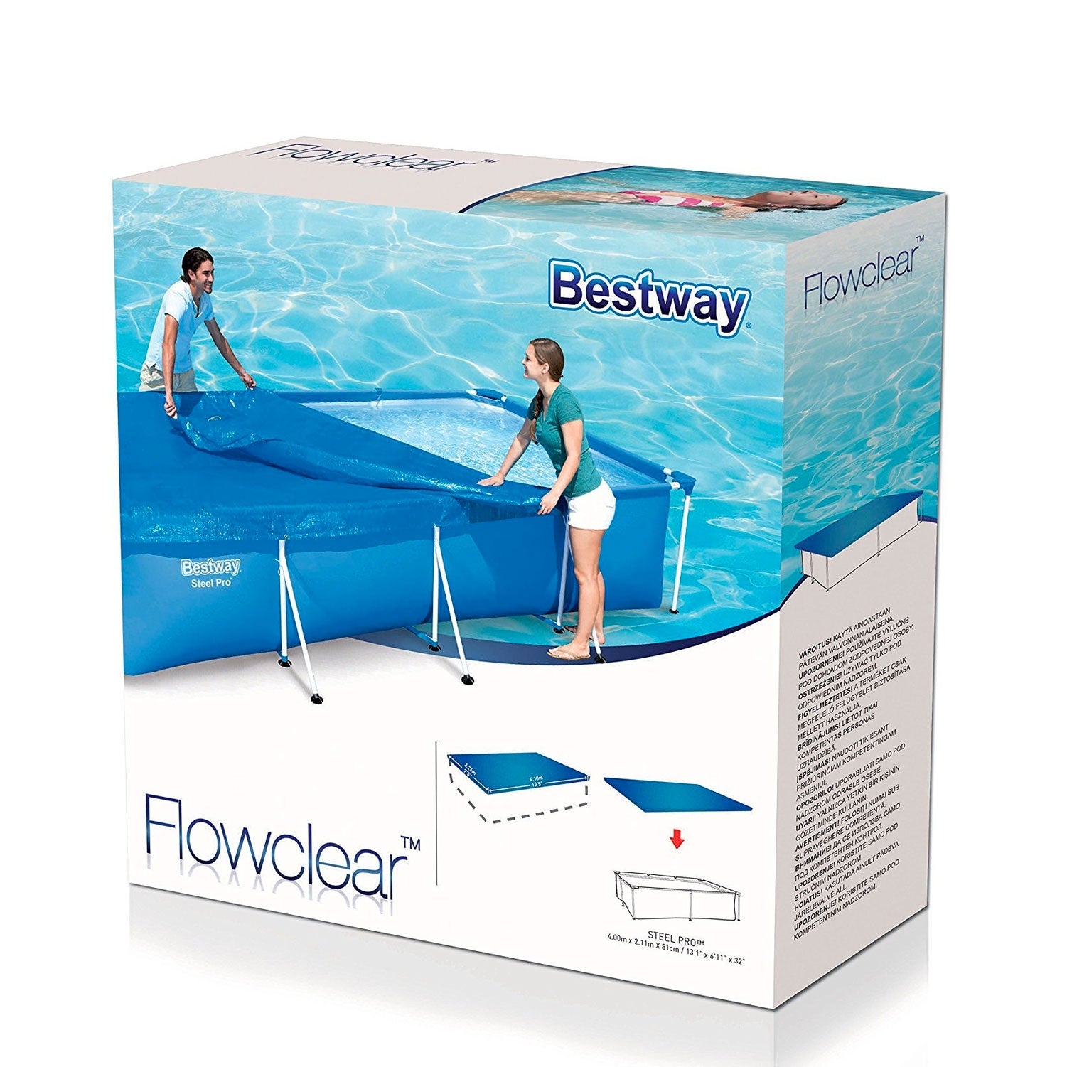 Copertura piscina rettangolare