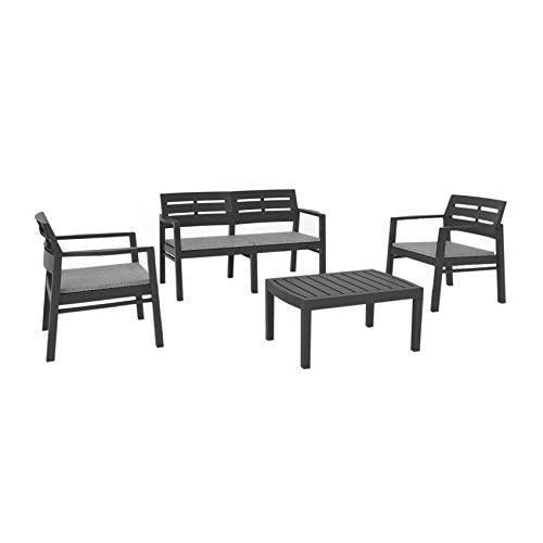 SET IN RESINA EFFETTO DOGHE IN LEGNO MODELLO JAVA - FRASCHETTI 531770