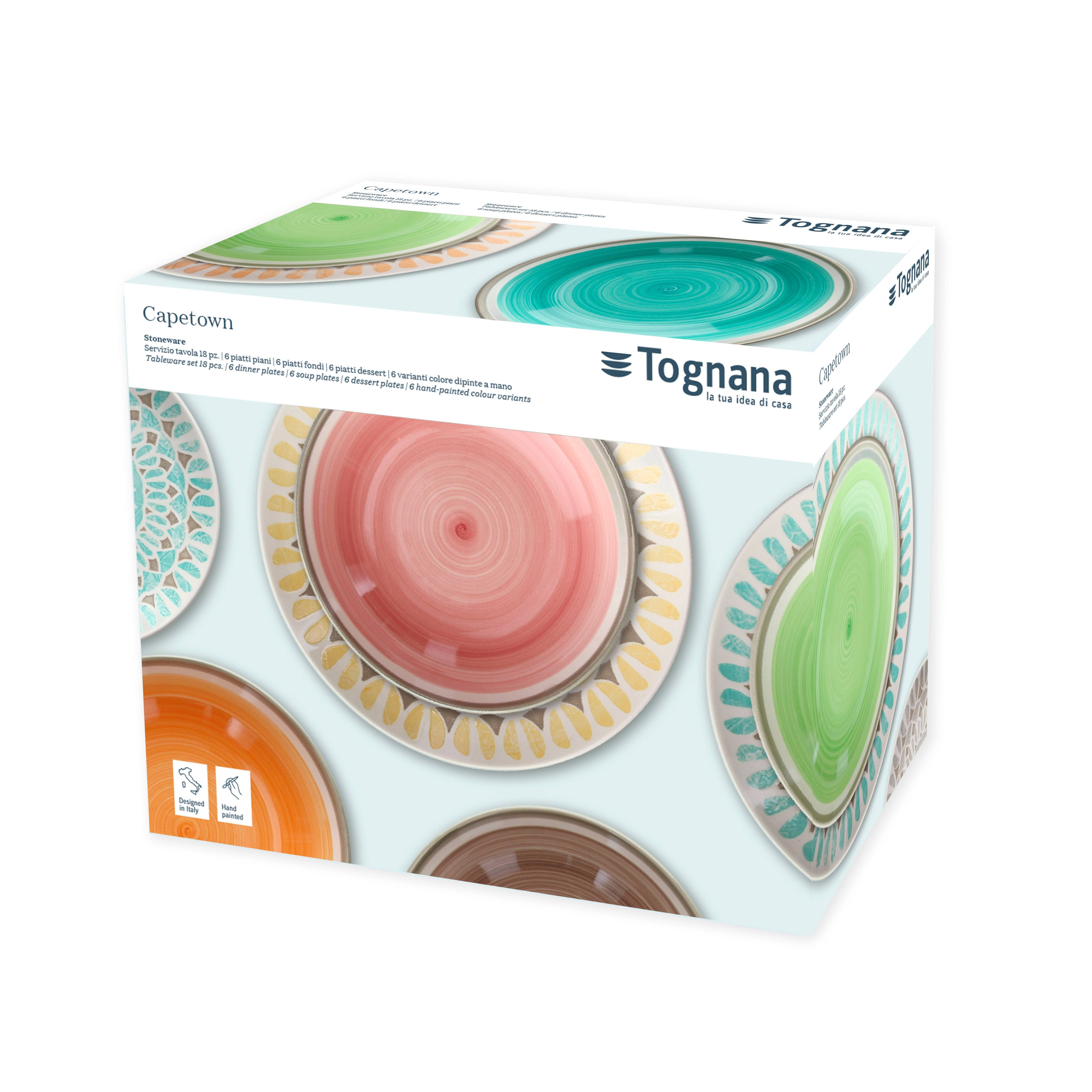 Kit piatti 18 Pz Louise Cape Town Tognana