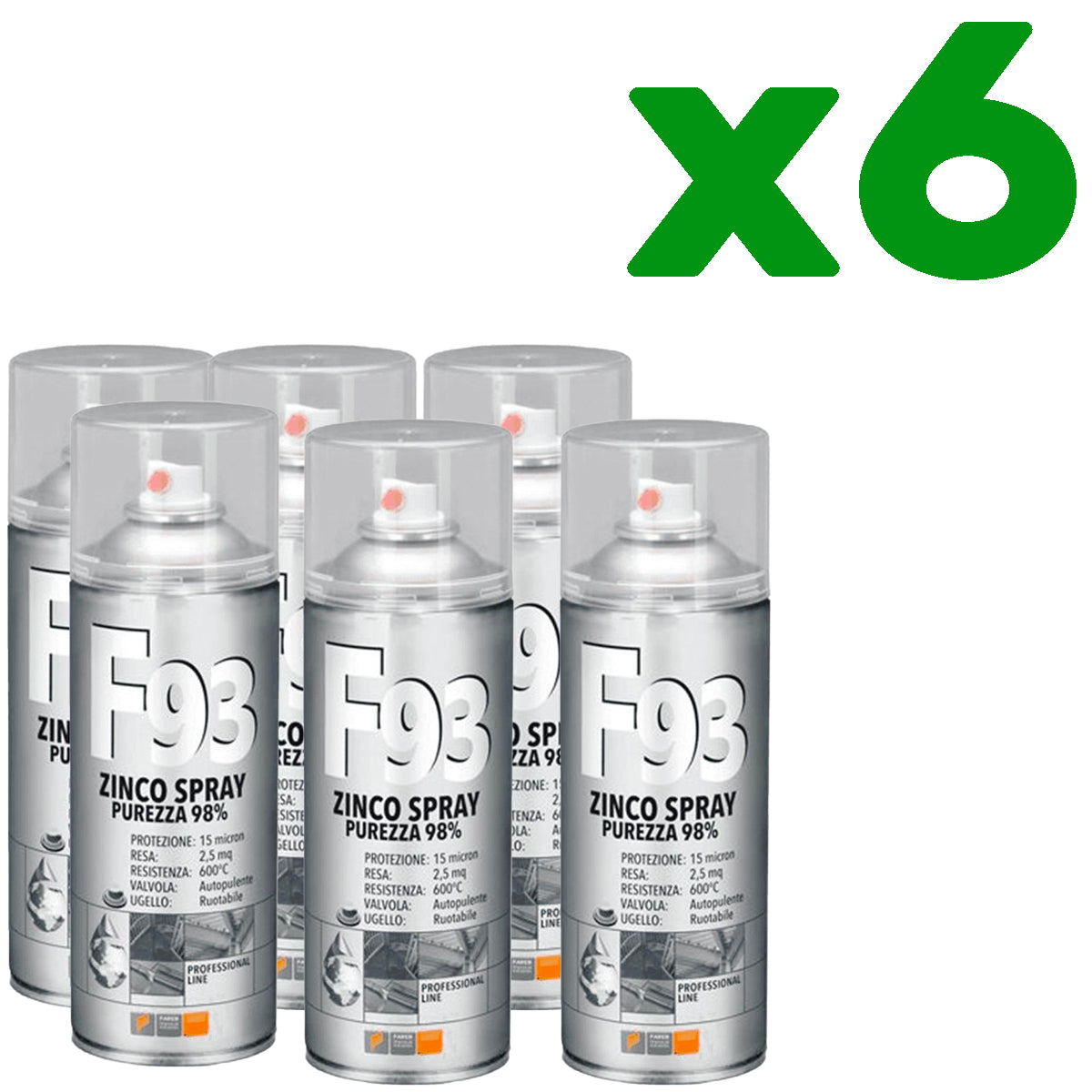 Zinco professionale F93 400ml x6