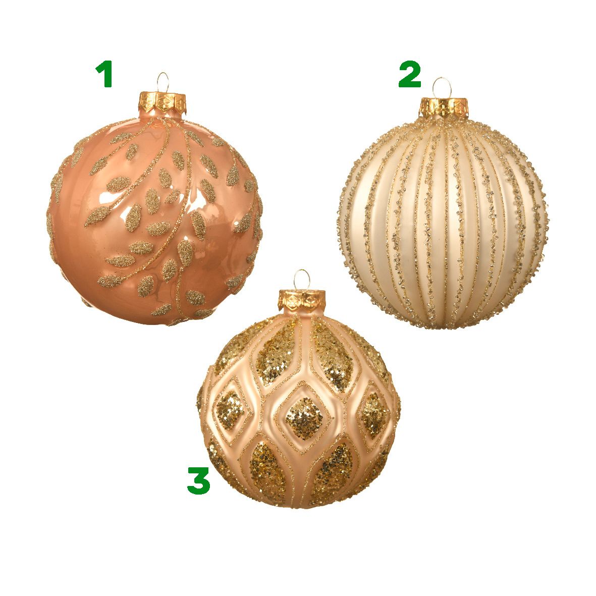 Palla in vetro opaca 10 cm