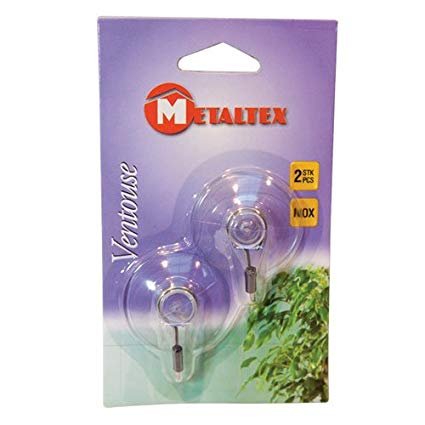 SET 2 GANCI VENTOSA IN PLASTICA PVC