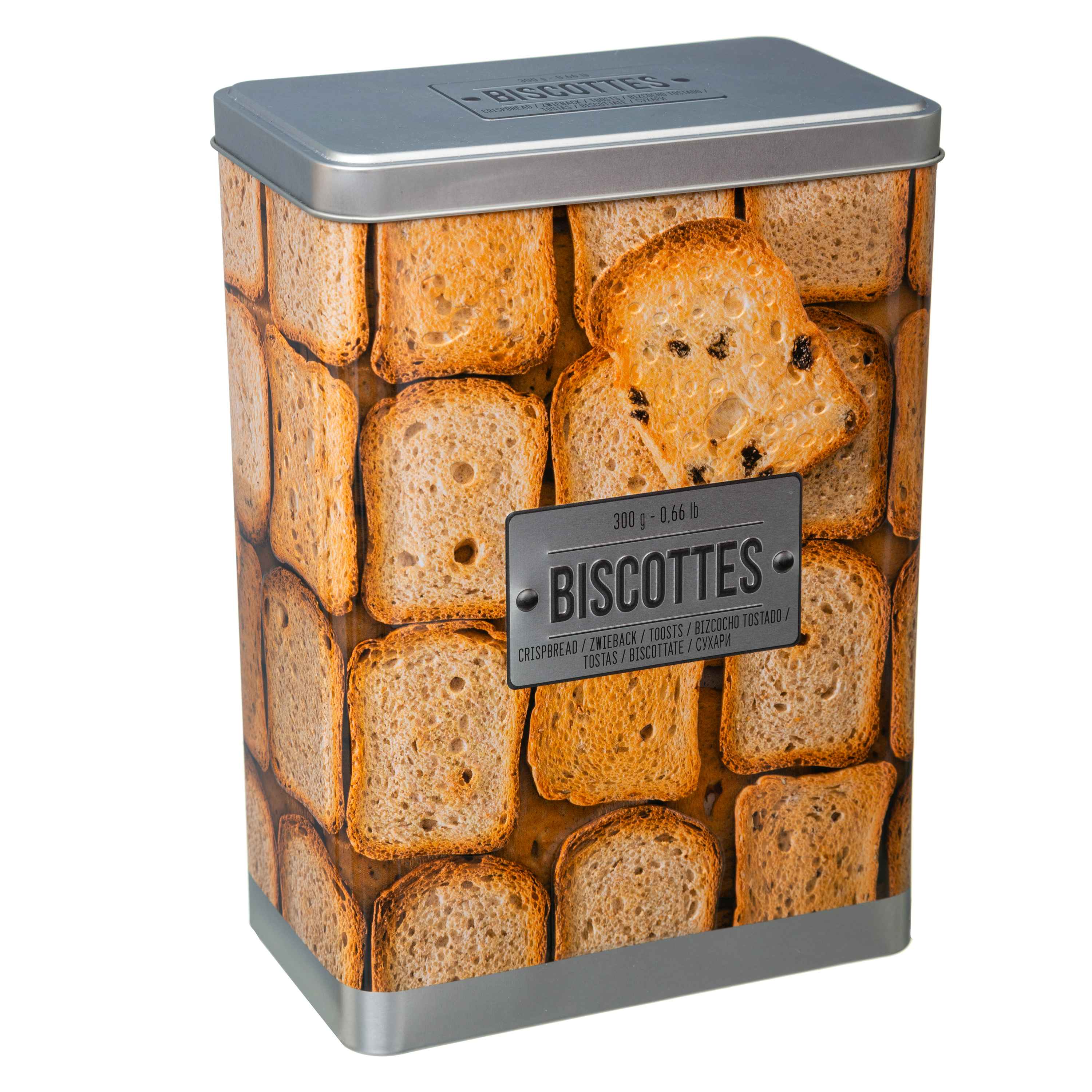 Contenitore per biscotti rettangolare