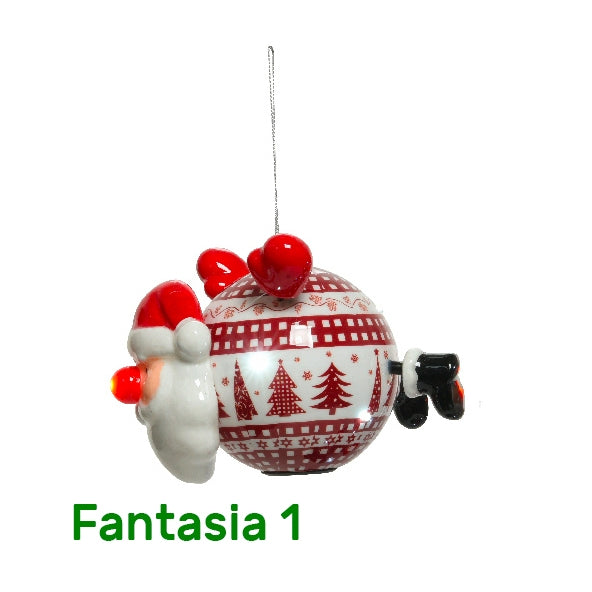 Palline di natale con personaggi natalizi Kaemingk 6