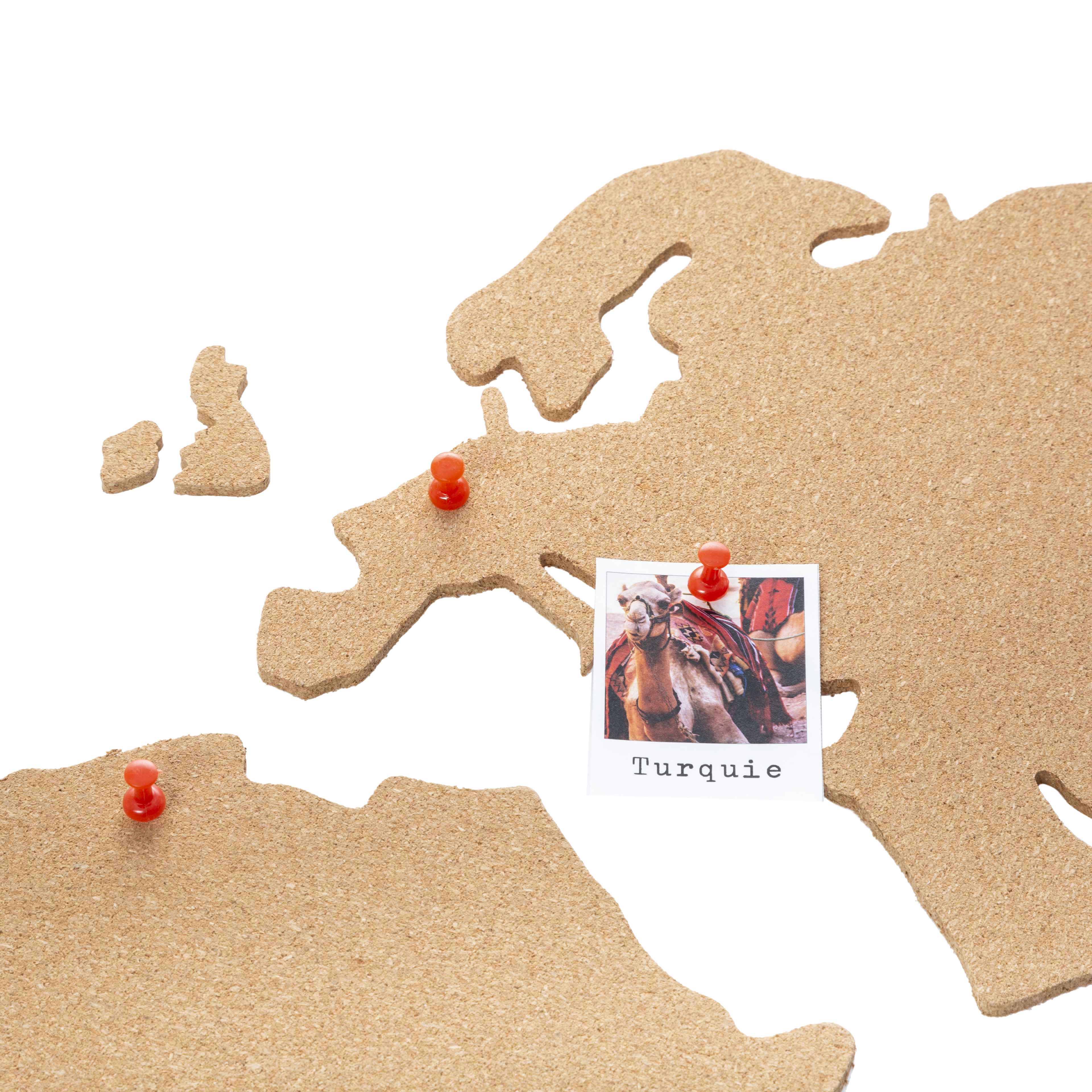 Mappa del mondo sughero