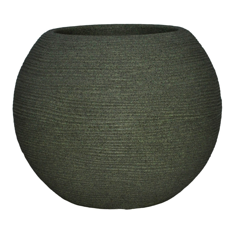 Casp√≤ Sfera rigata Shabby 30 cm verde