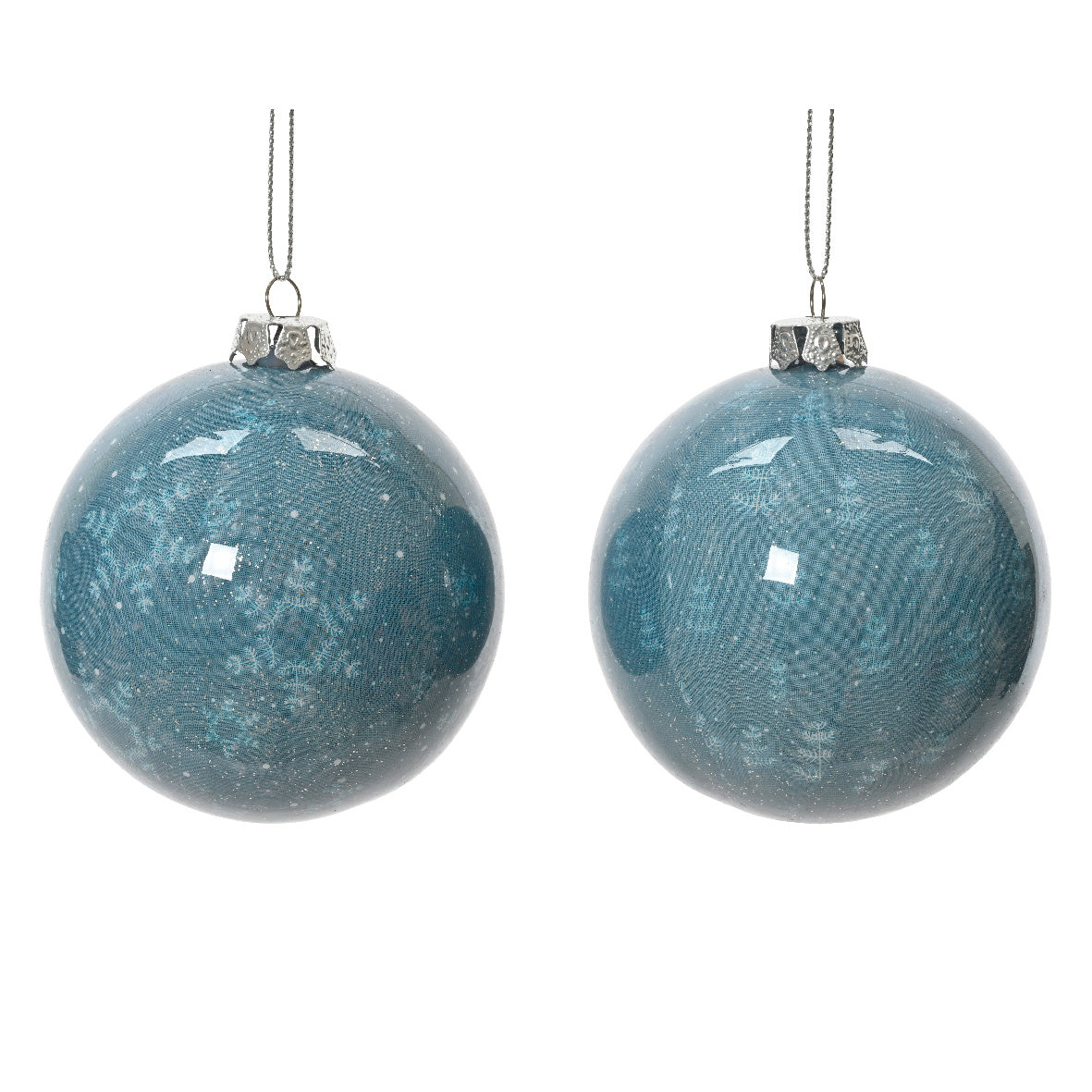 Pallina di natale in plastica 8 cm