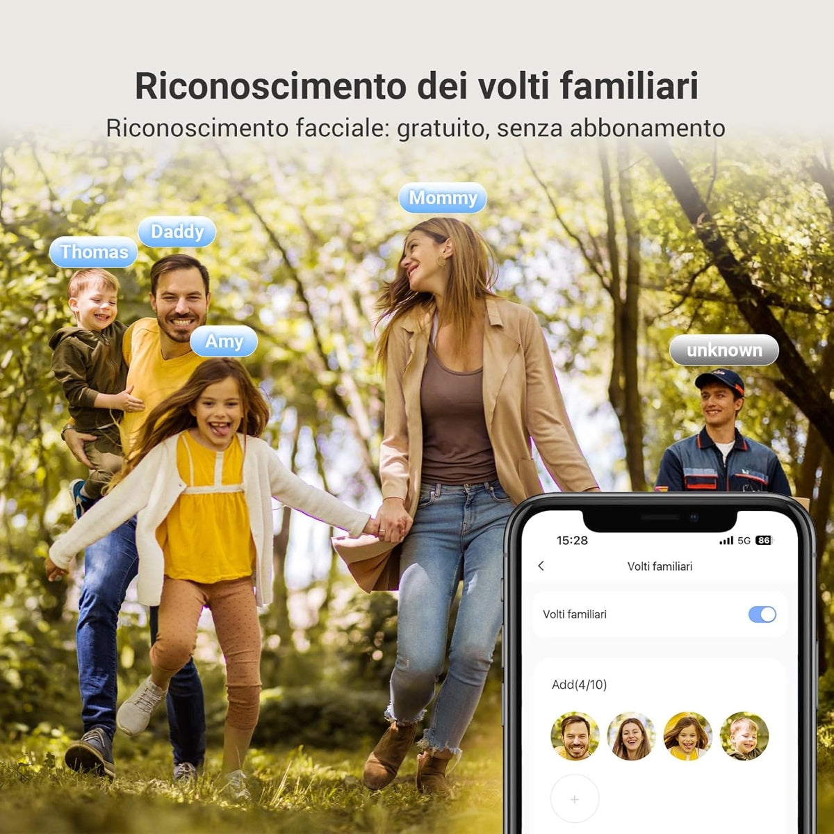 Spioncino Digitale Smart EZVIZ EP4 Gold Wi-Fi 4K 6