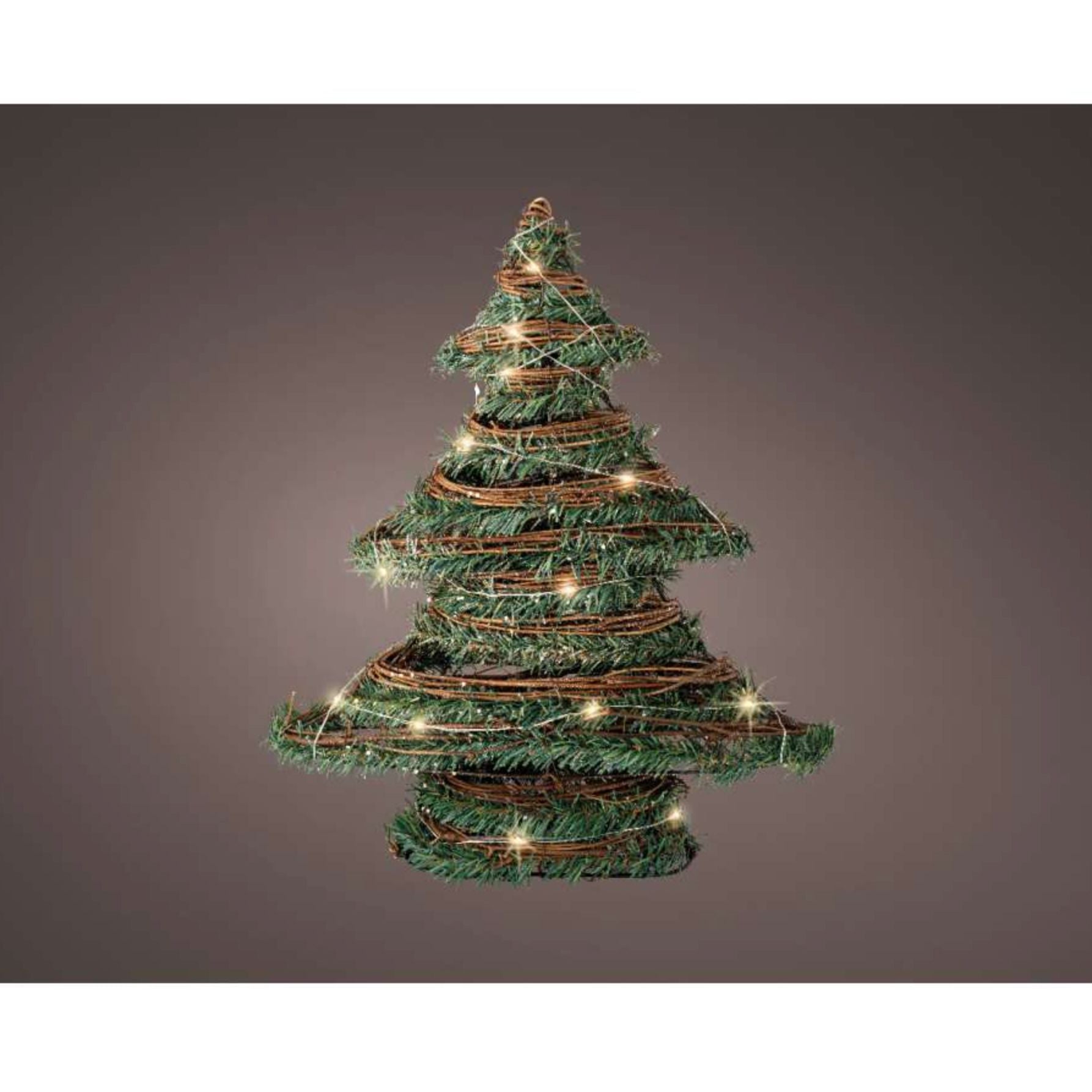 Albero di natale verde LED luce calda