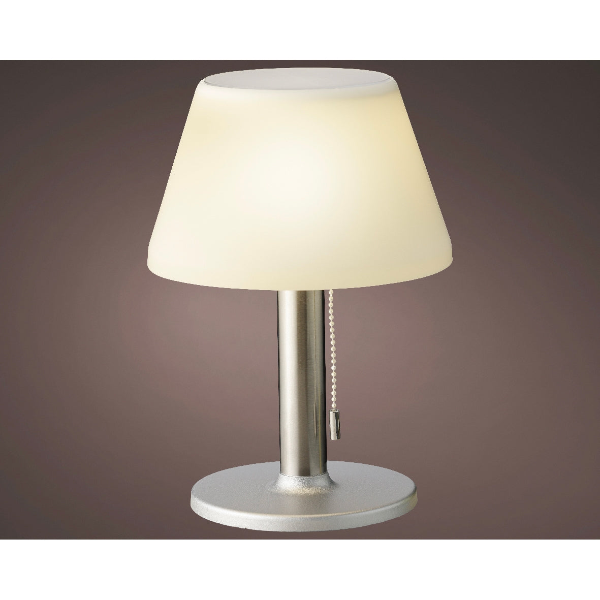 Lampada solare in acciaio