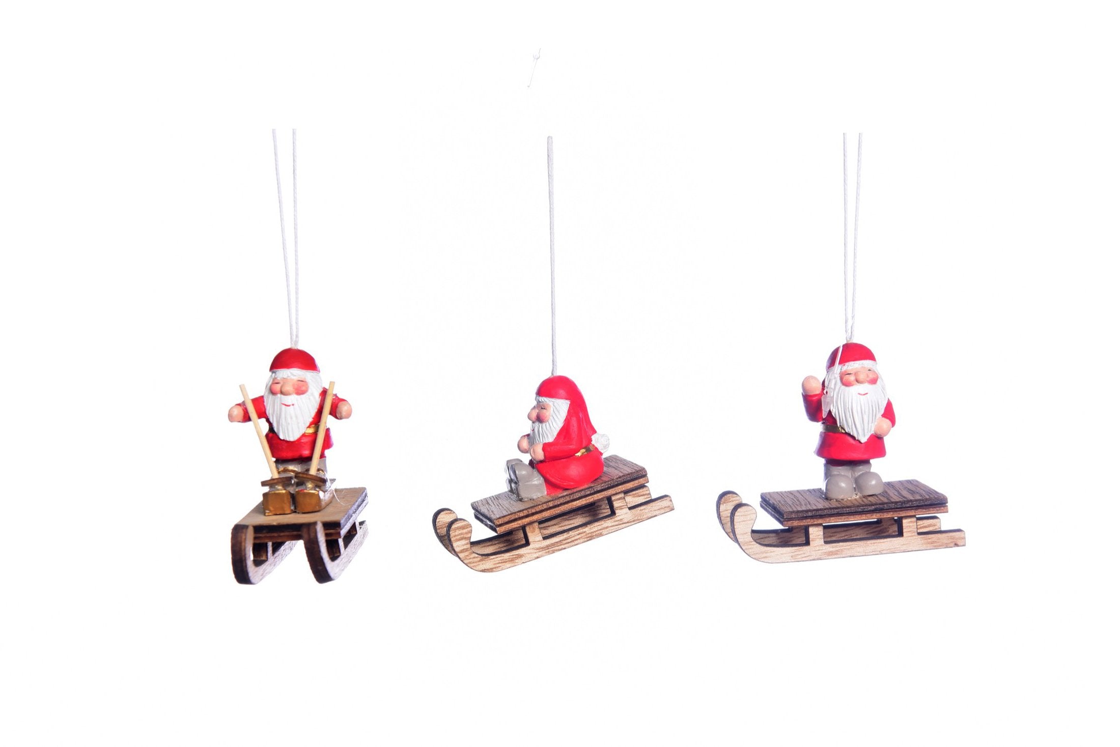 Pendente babbo natale su slitta