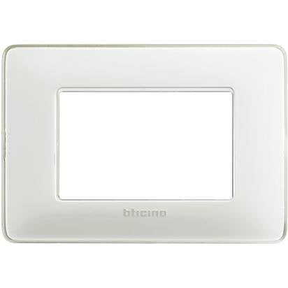 BTicino AM4803CBN Placca Matix 23 posti Ghiaccio