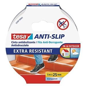 Nastro antisdrucciolo Trasparente 25mm x 5m TESA